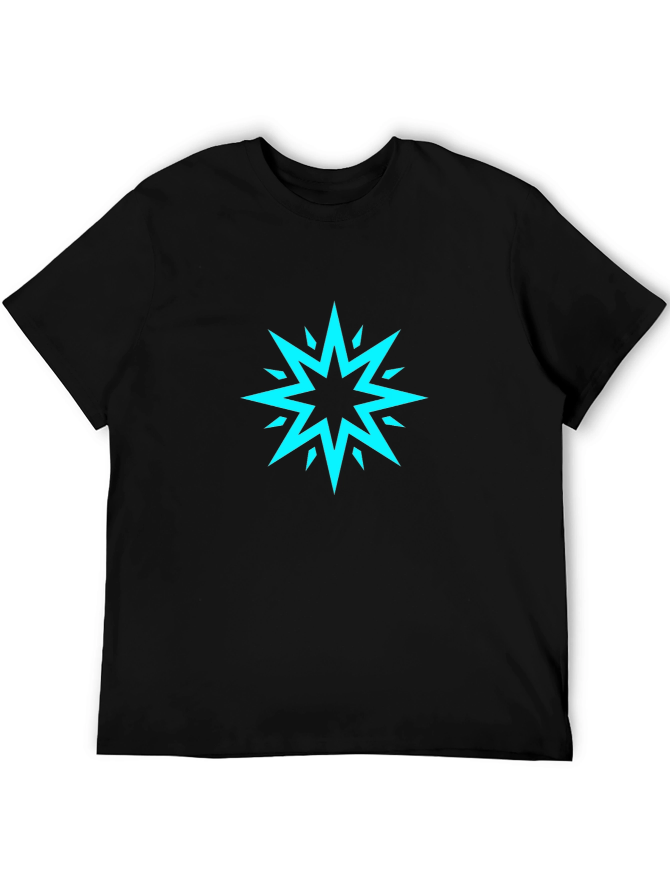 Star Burst Graphic Black T-Shirt