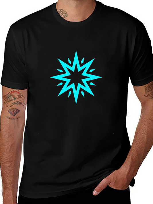 Star Burst Graphic Black T-Shirt