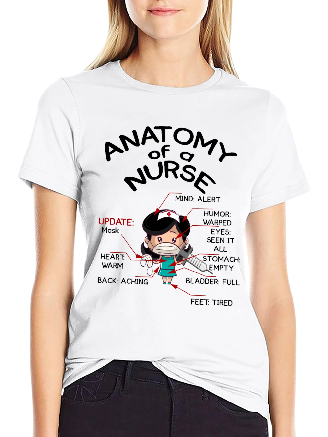 Anatomy of a Nurse T-Shirt - Funny RN Tee