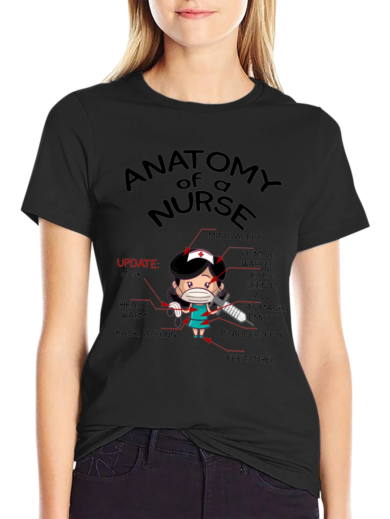 Anatomy of a Nurse T-Shirt - Funny RN Tee