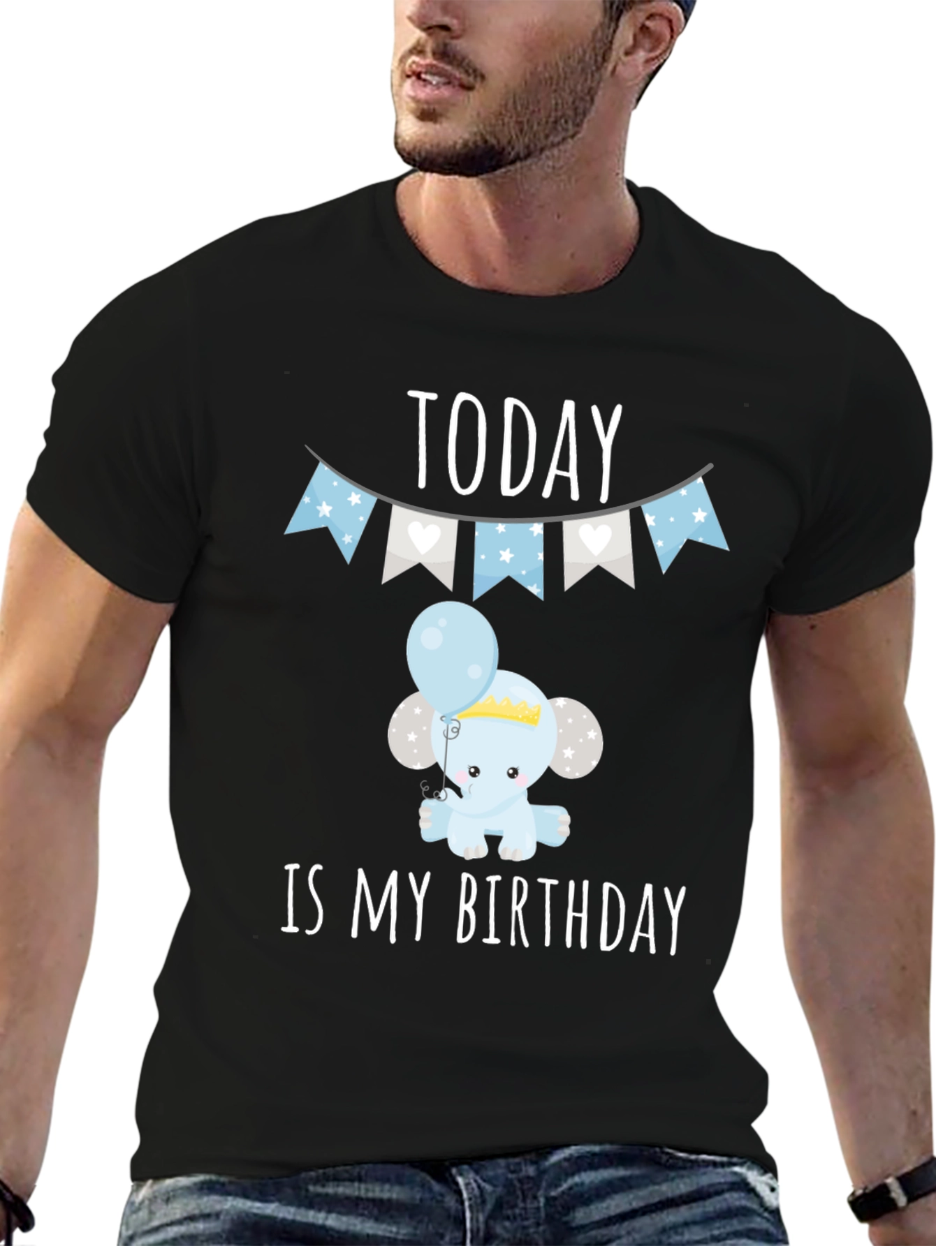 Birthday Elephant Tee - Today is My Birthday!