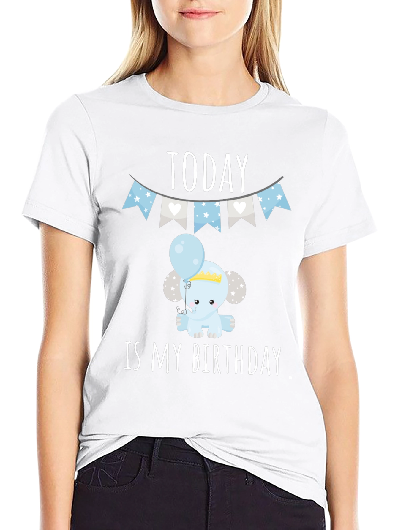 Birthday Elephant Tee - Today is My Birthday!