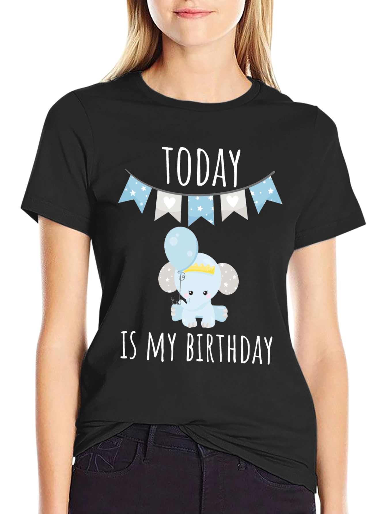 Birthday Elephant Tee - Today is My Birthday!