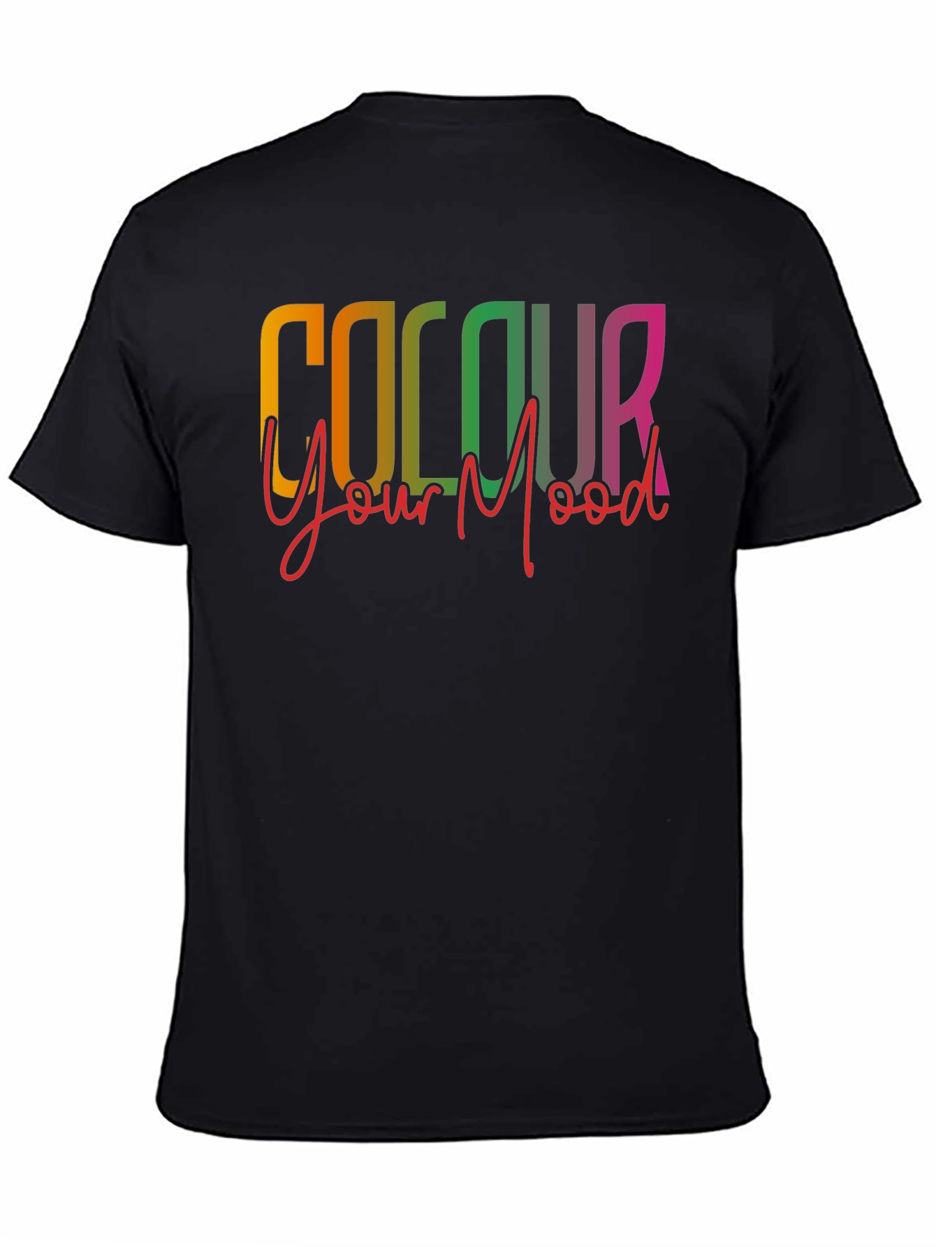 Colour Your Mood Black T-Shirt