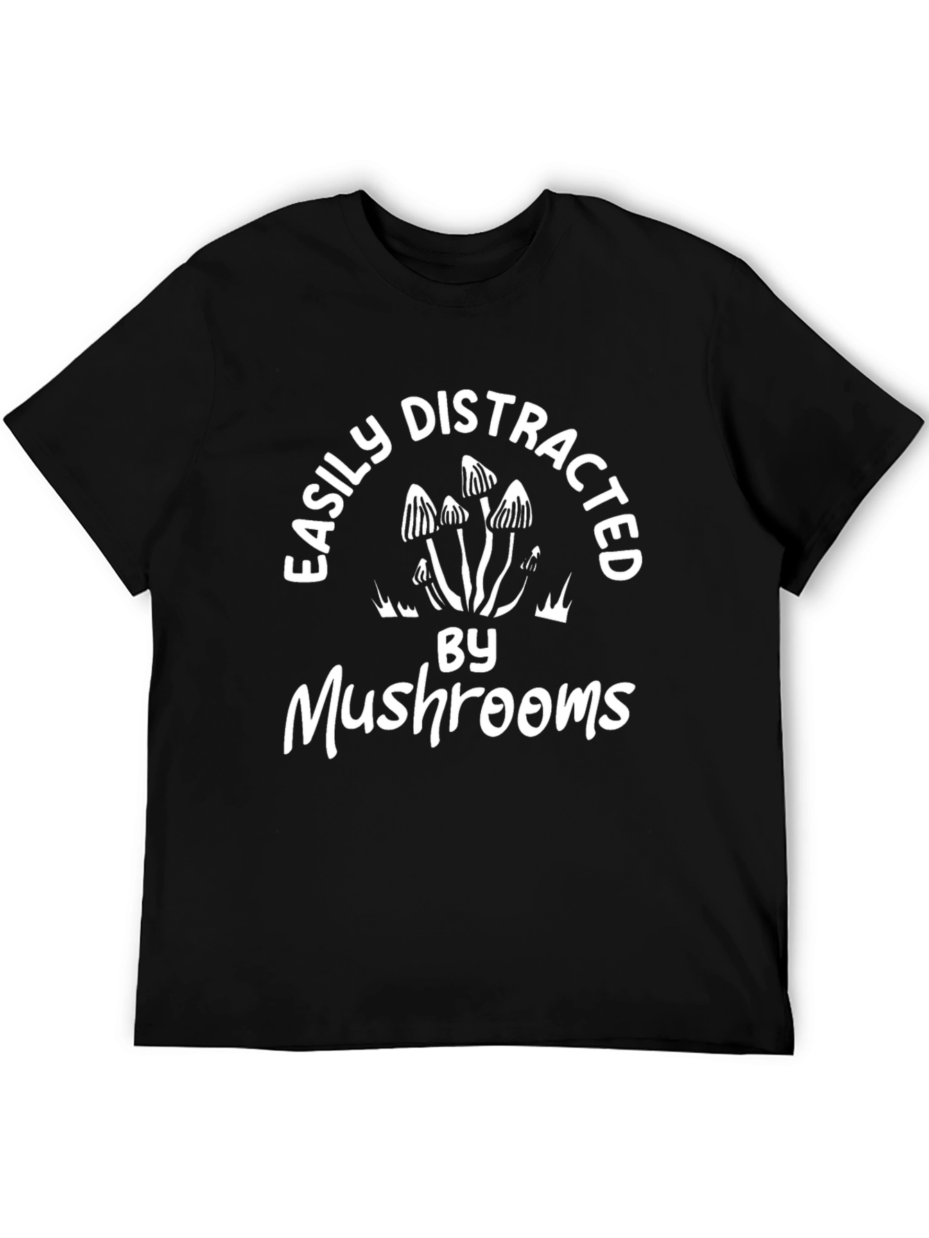 Easily Distracted By Mushrooms Graphic Tee