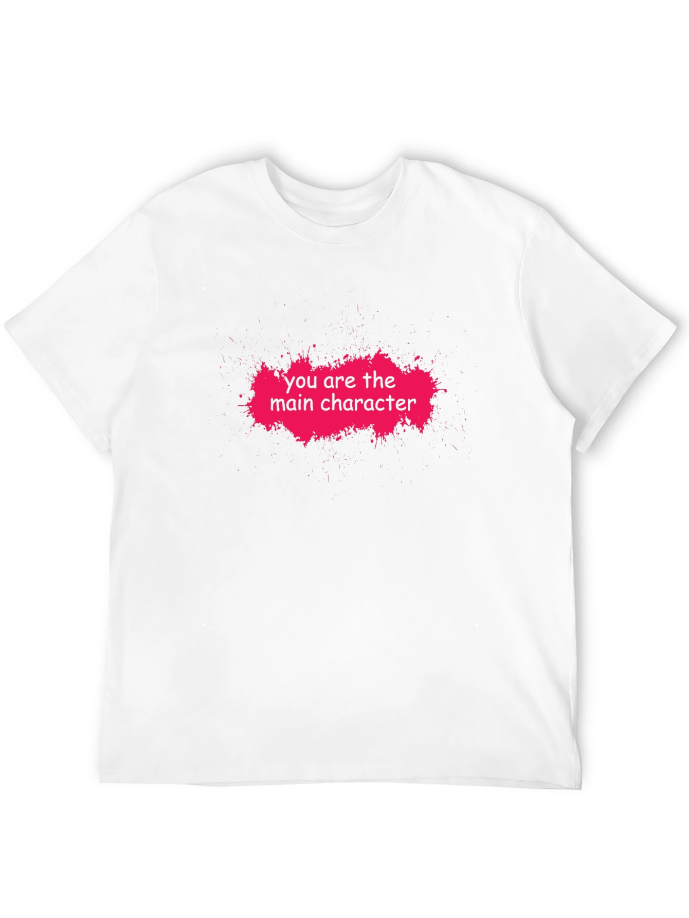 Main Character Graphic Tee - Trendy Black T-Shirt
