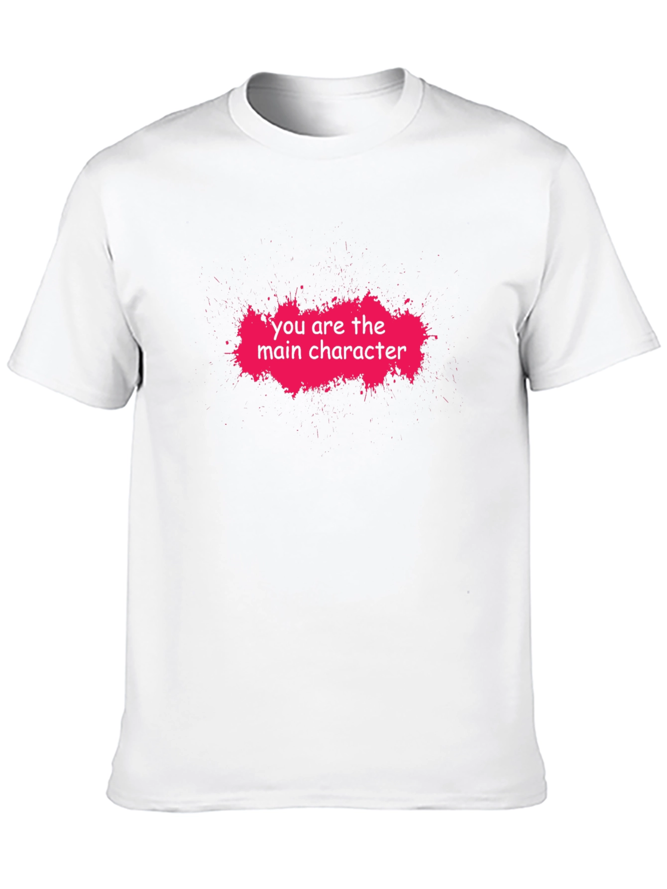 Main Character Graphic Tee - Trendy Black T-Shirt