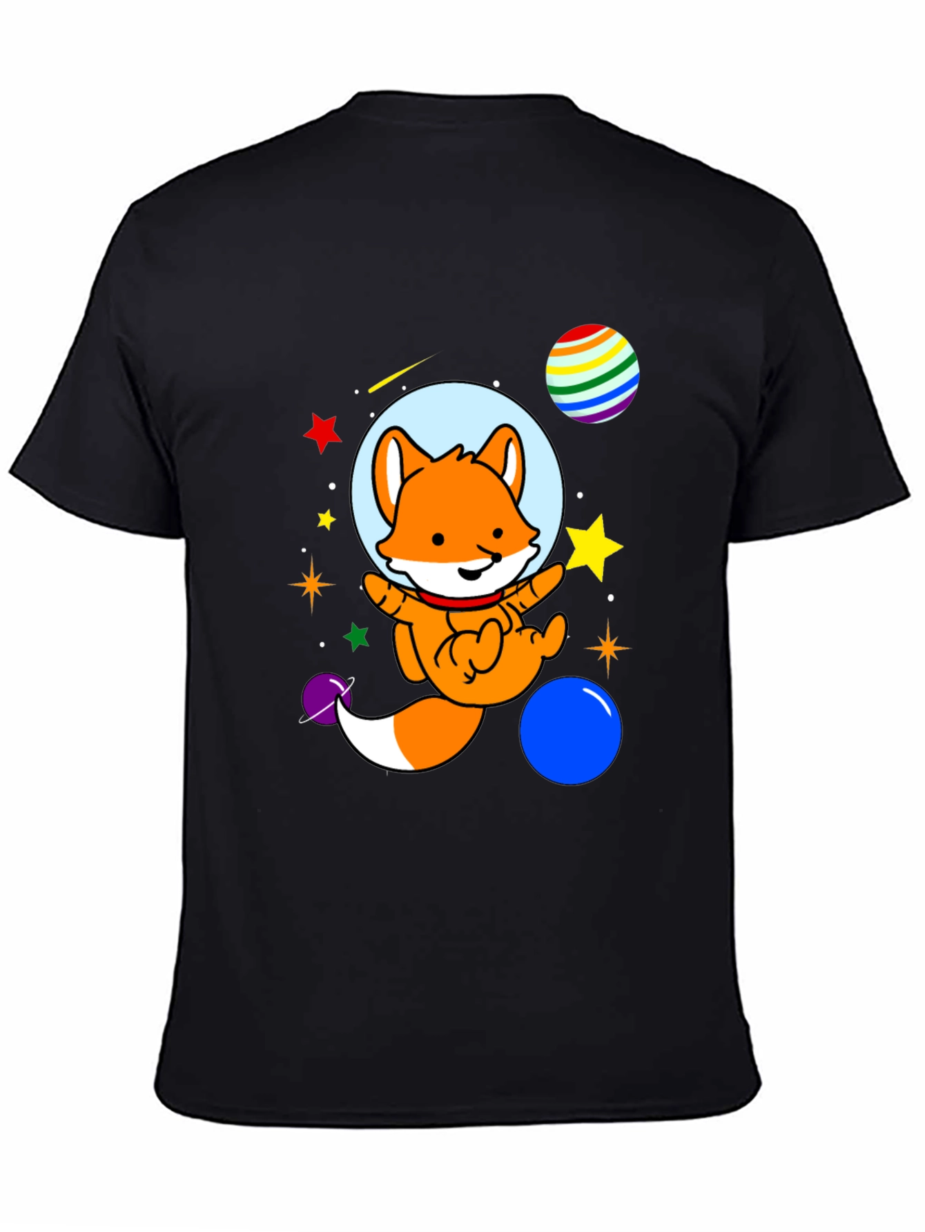 Space Fox T-Shirt - Cute Astronaut Design