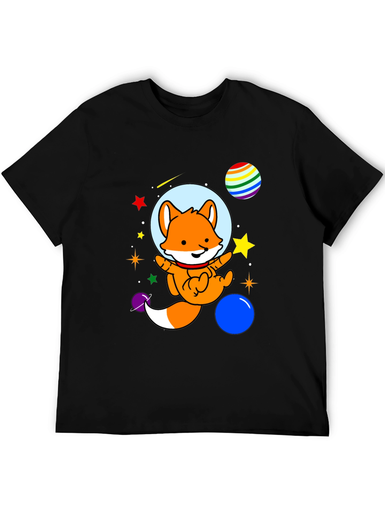 Space Fox T-Shirt - Cute Astronaut Design