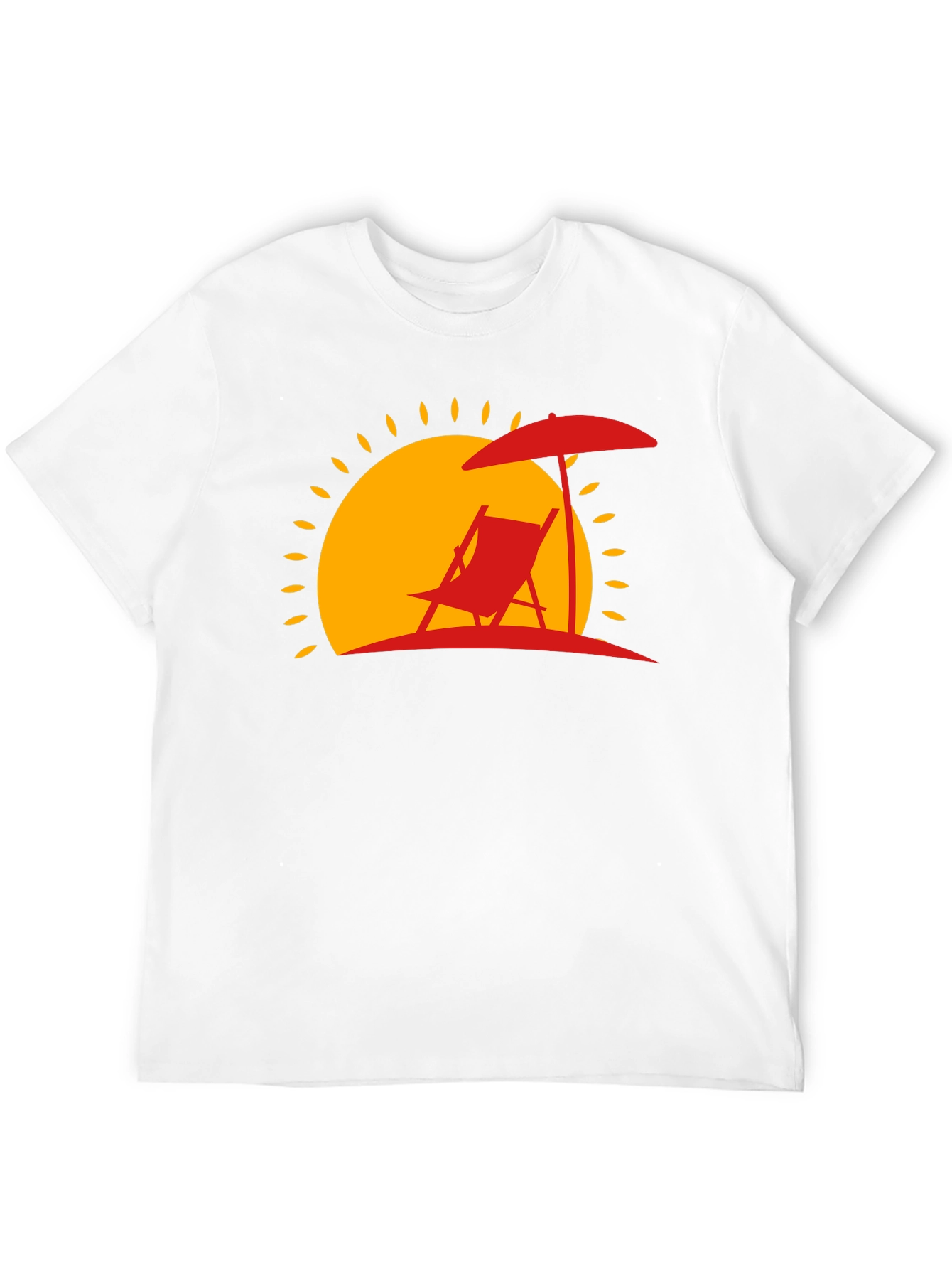 Relaxing Beach Scene Graphic Tee