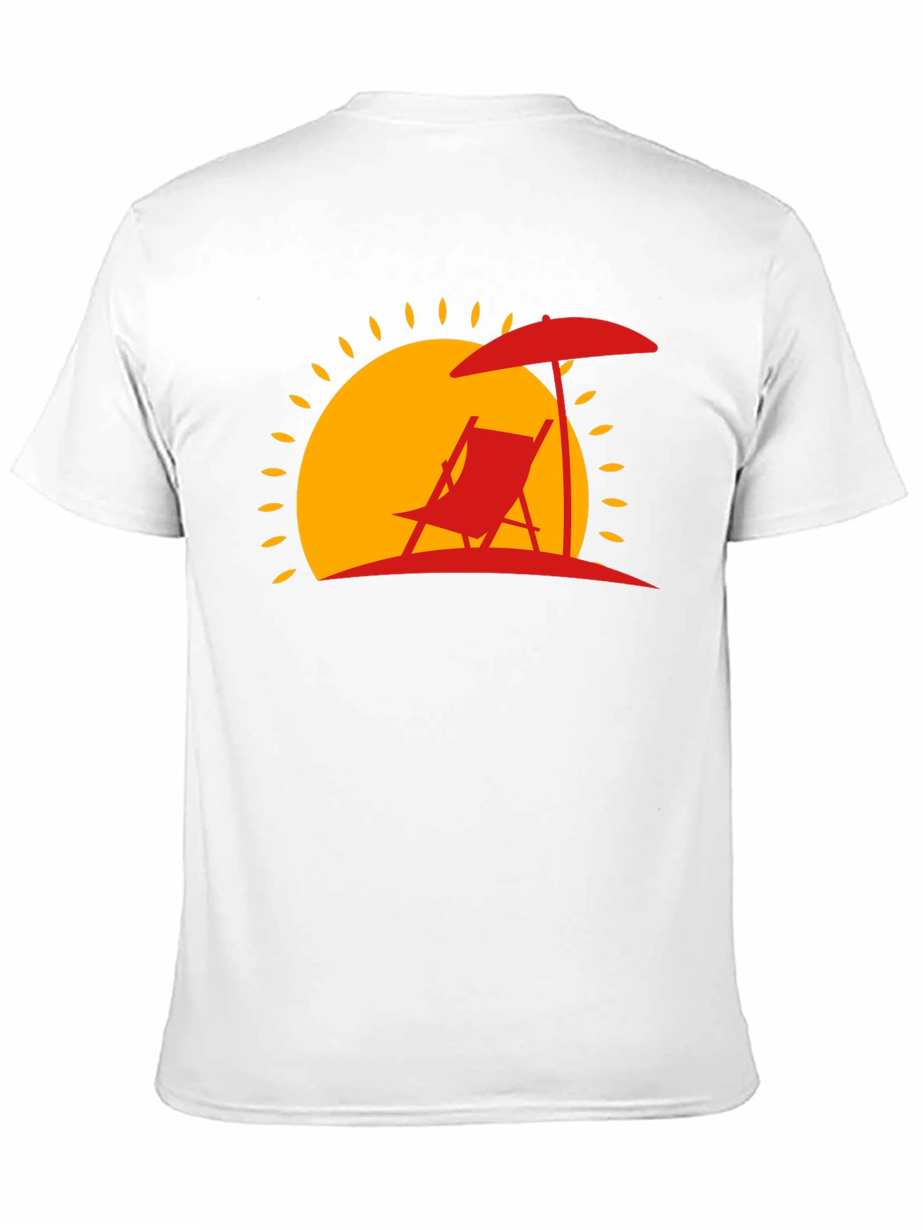 Relaxing Beach Scene Graphic Tee