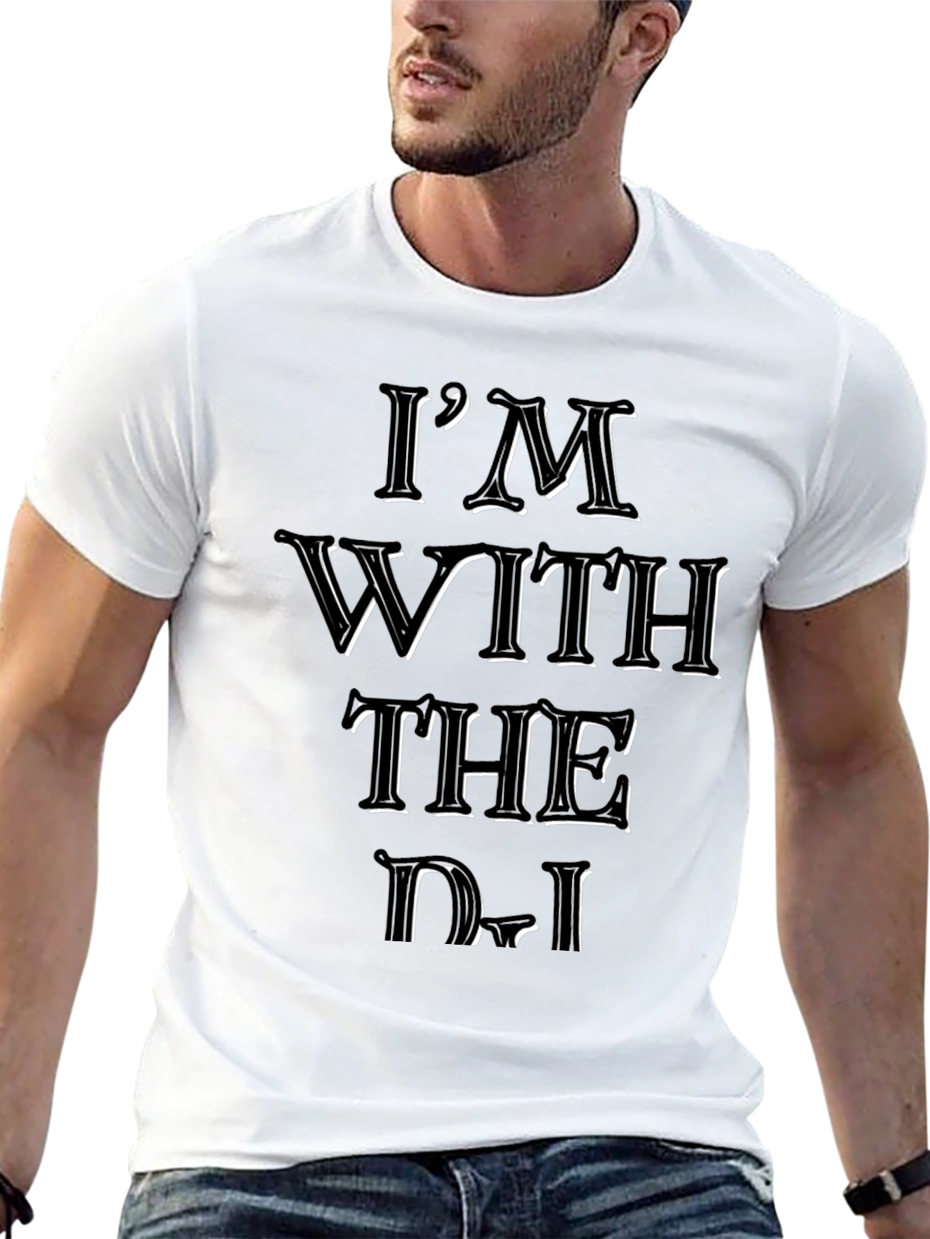 Im With the DJ Black Graphic T-Shirt
