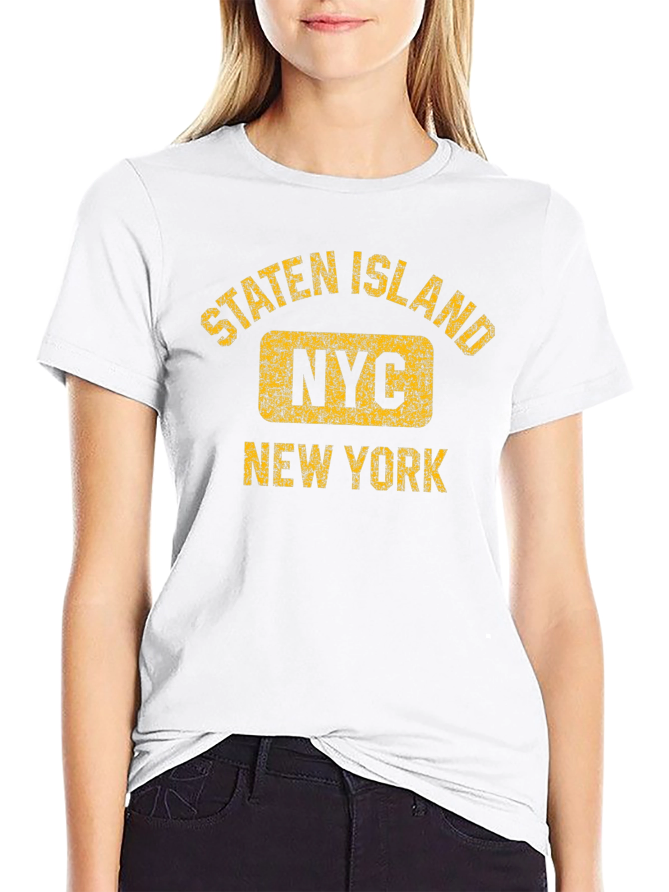 Staten Island NYC Black T-Shirt