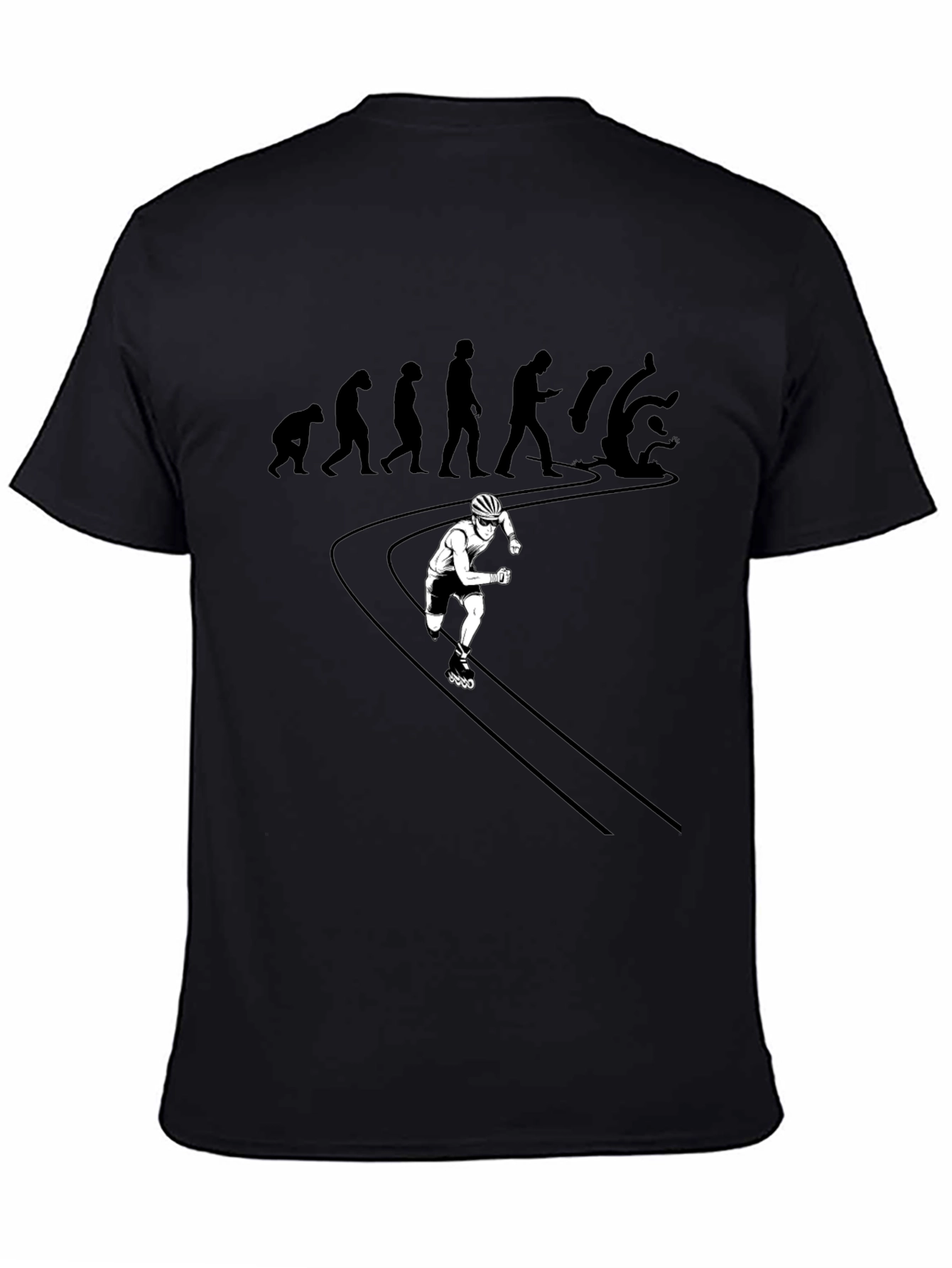 Evolution of Falling: Inline Skater Graphic Tee