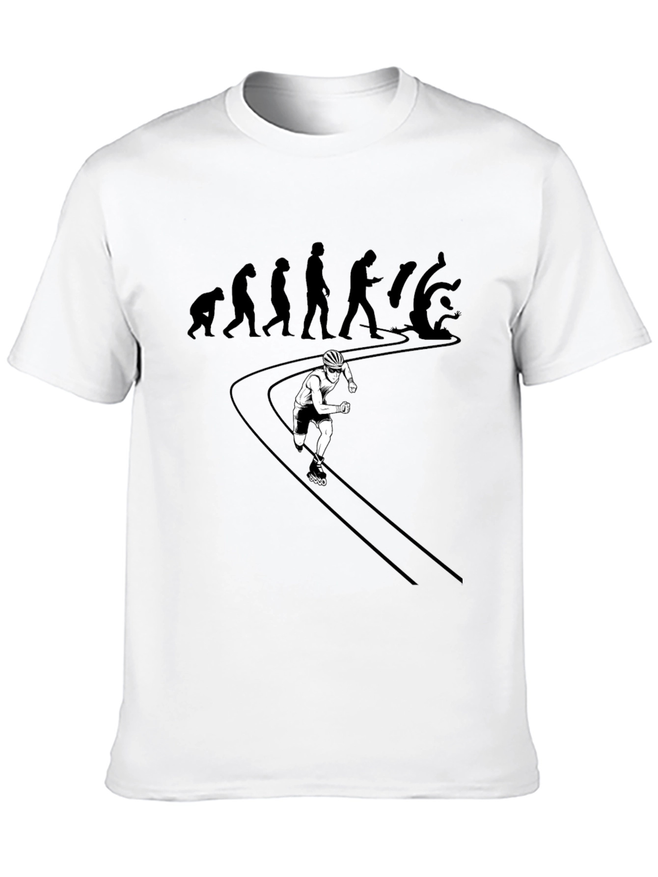 Evolution of Falling: Inline Skater Graphic Tee
