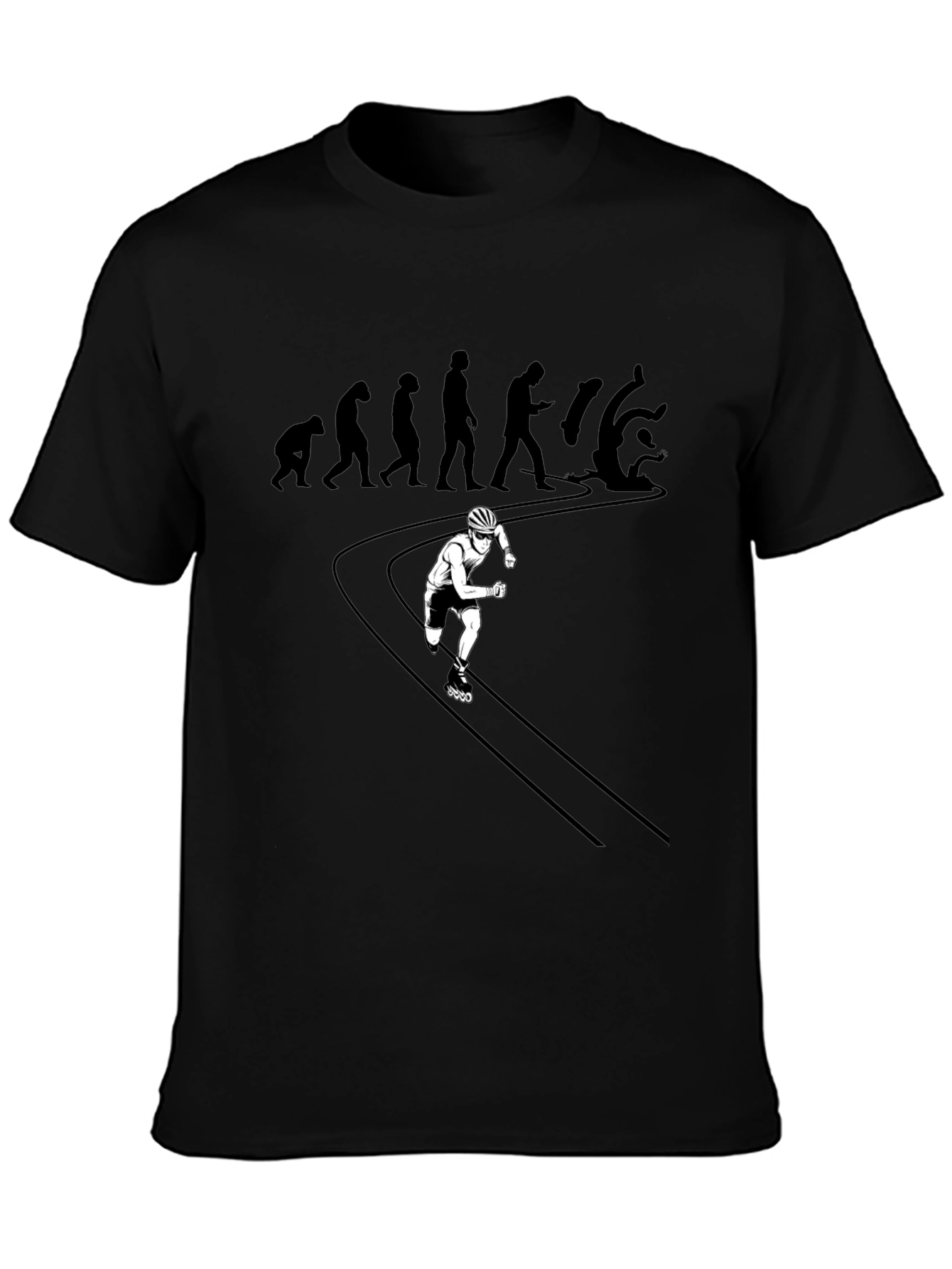Evolution of Falling: Inline Skater Graphic Tee