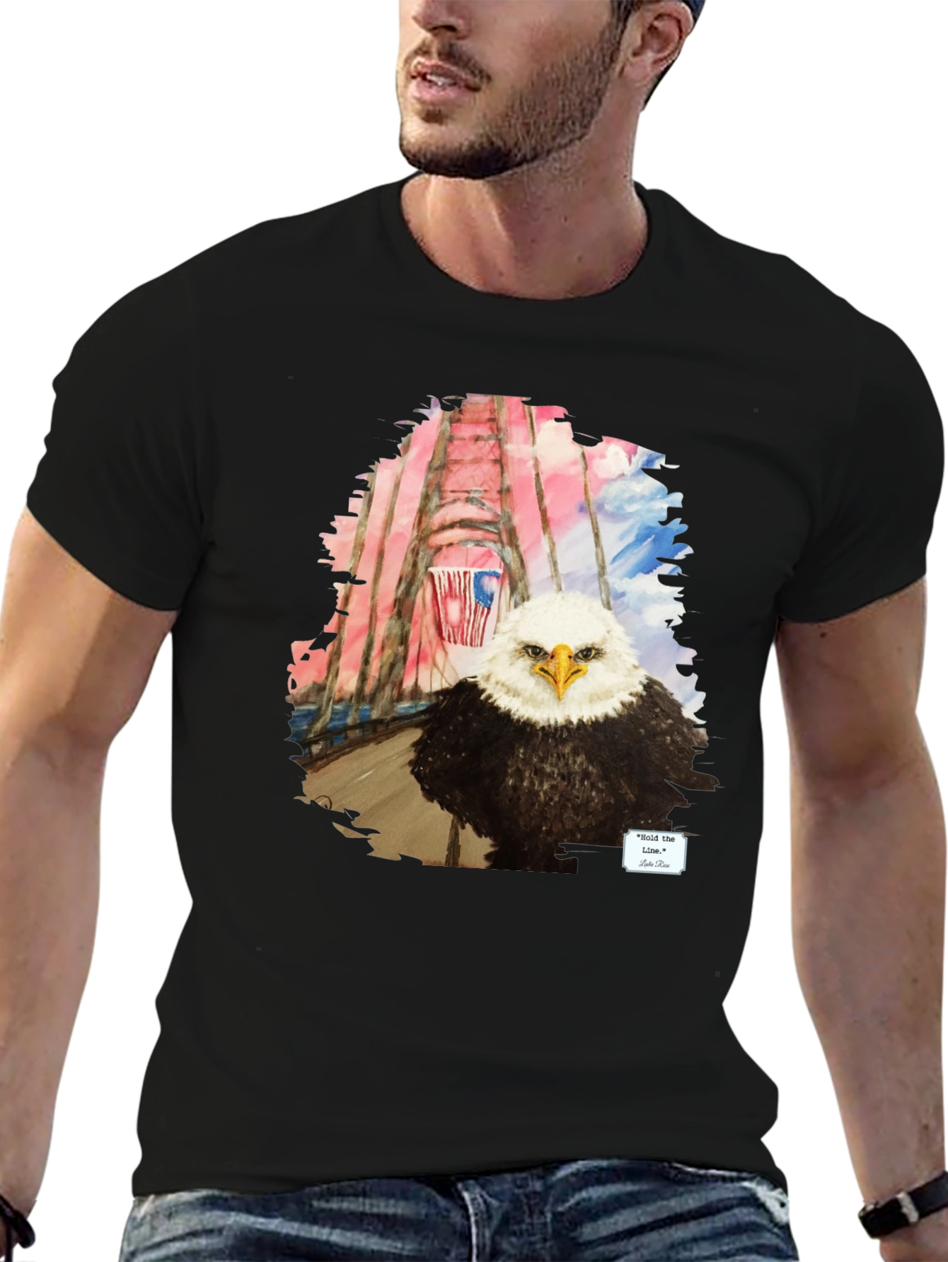Bald Eagle Graphic Tee - Patriotic USA T-Shirt