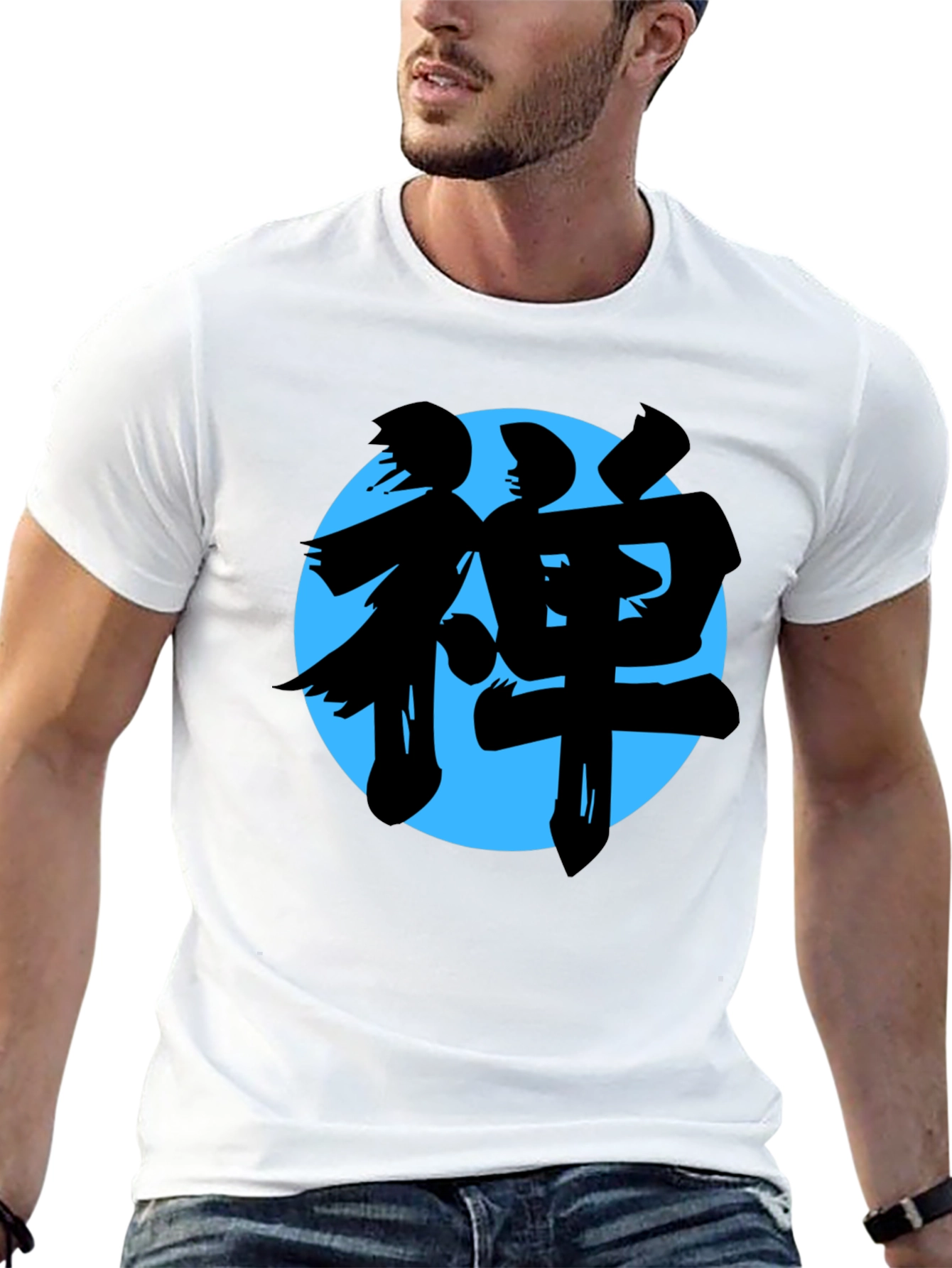 Zen Symbol T-Shirt - Unisex Crew Neck Black Tee