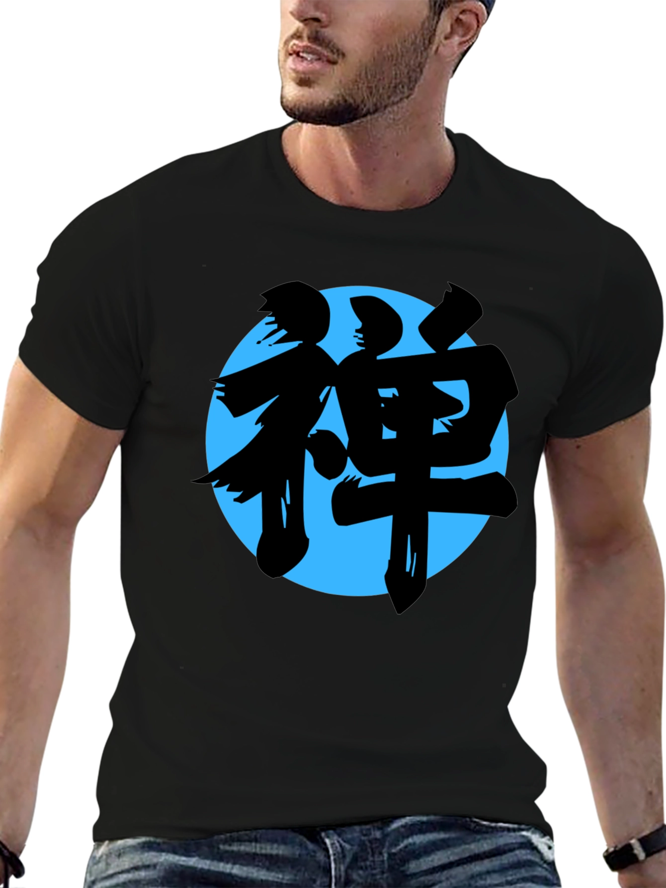 Zen Symbol T-Shirt - Unisex Crew Neck Black Tee