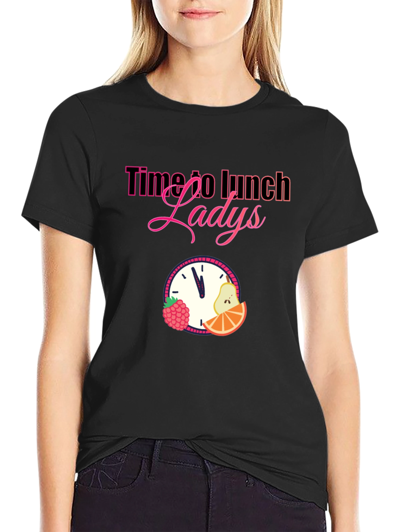 Time to Lunch Ladies Graphic T-Shirt