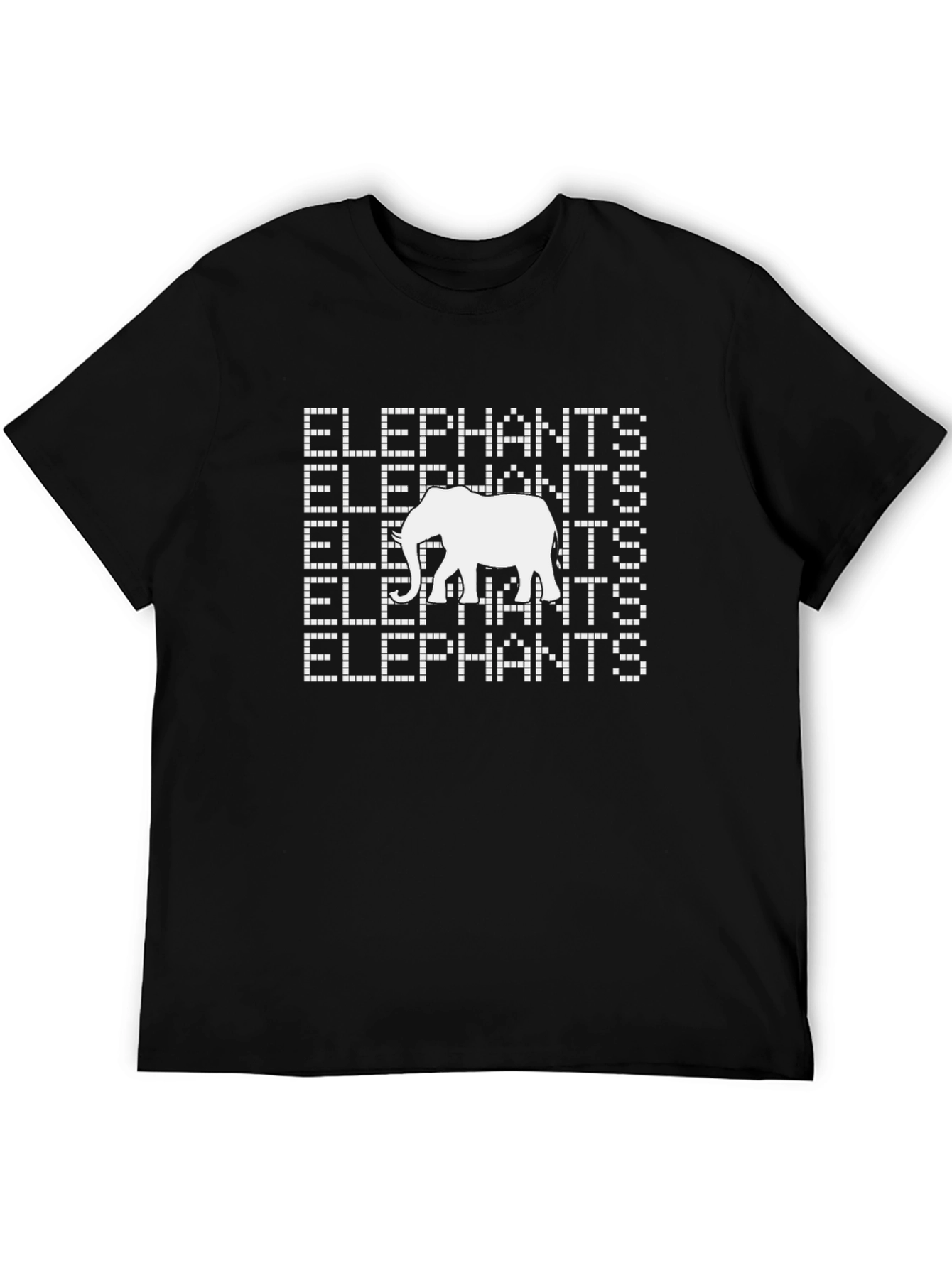Elephant Pixel Art Graphic Tee