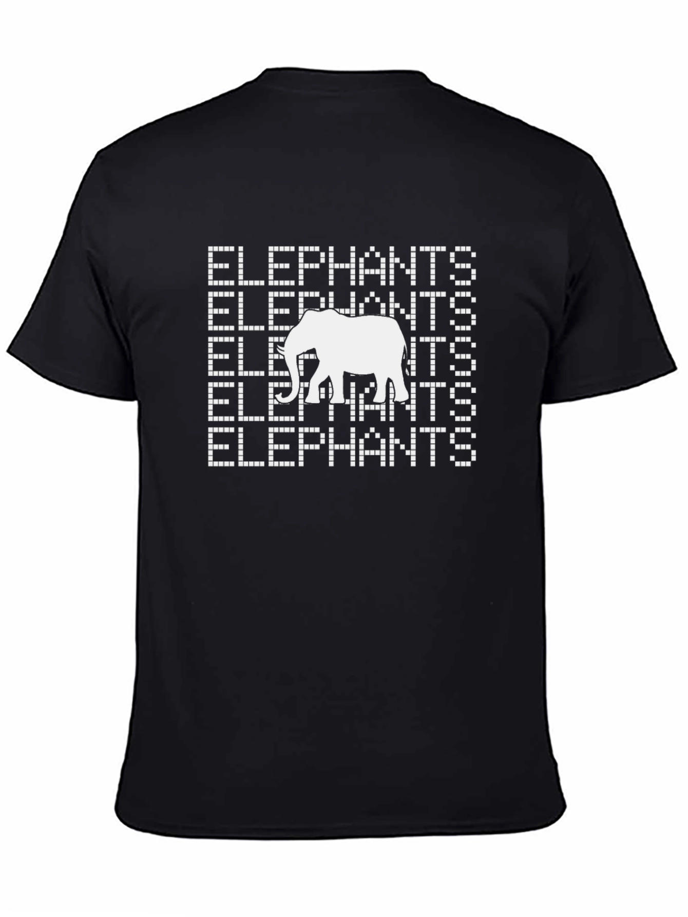 Elephant Pixel Art Graphic Tee