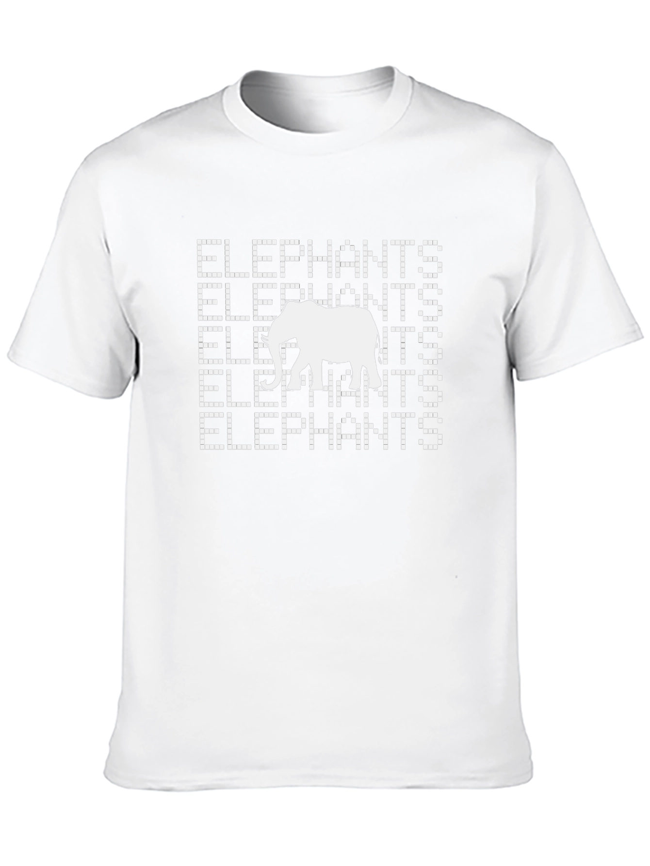 Elephant Pixel Art Graphic Tee
