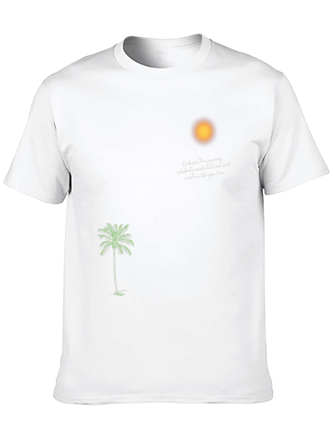 Tropical Vibes Black Tee