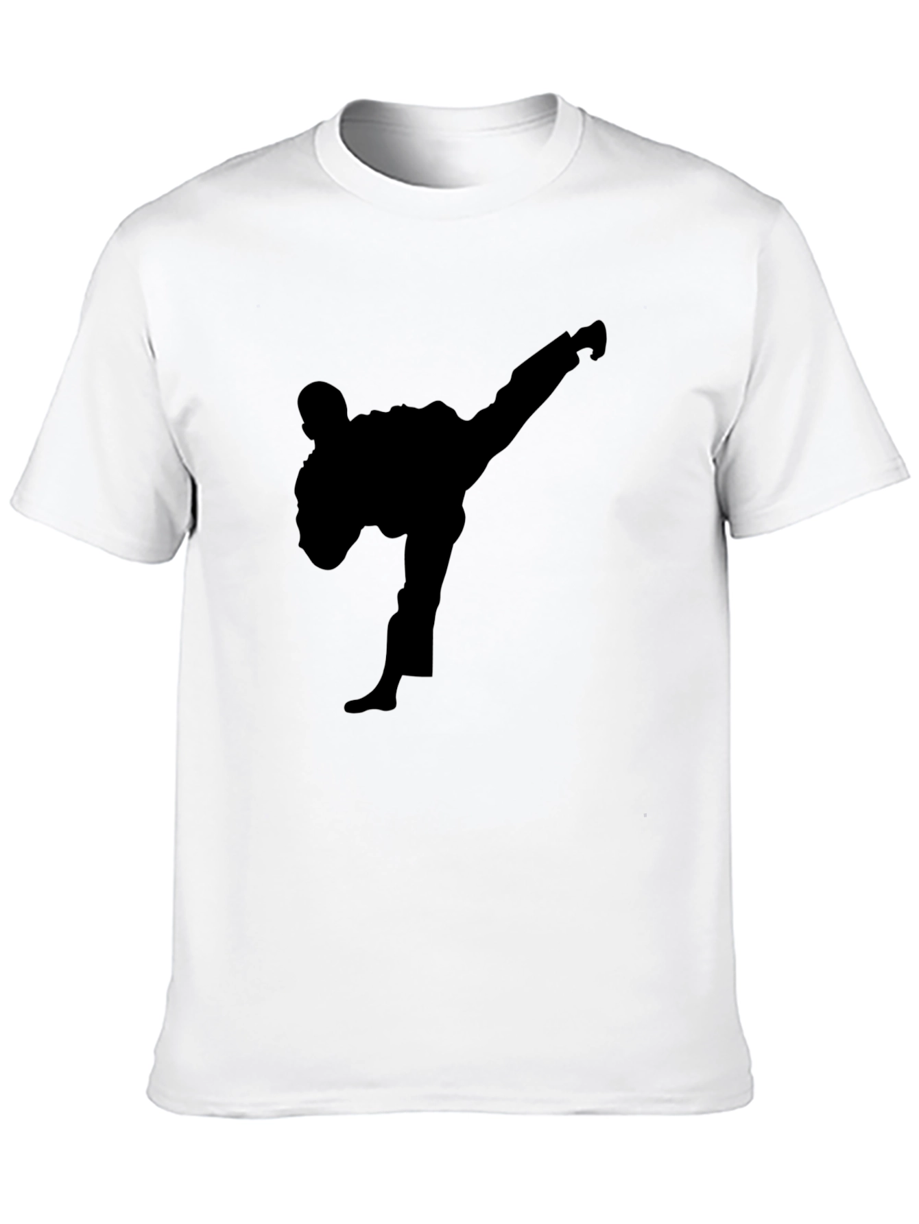 Karate Silhouette Black T-Shirt