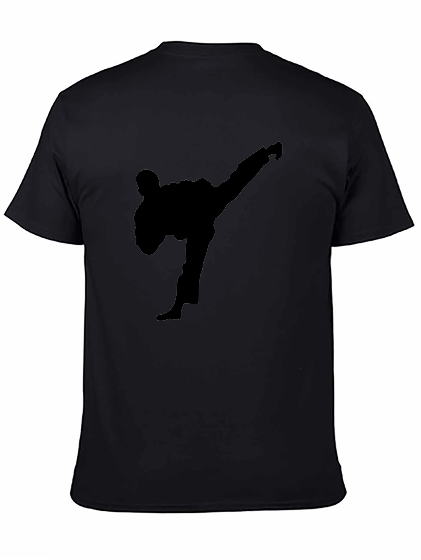 Karate Silhouette Black T-Shirt