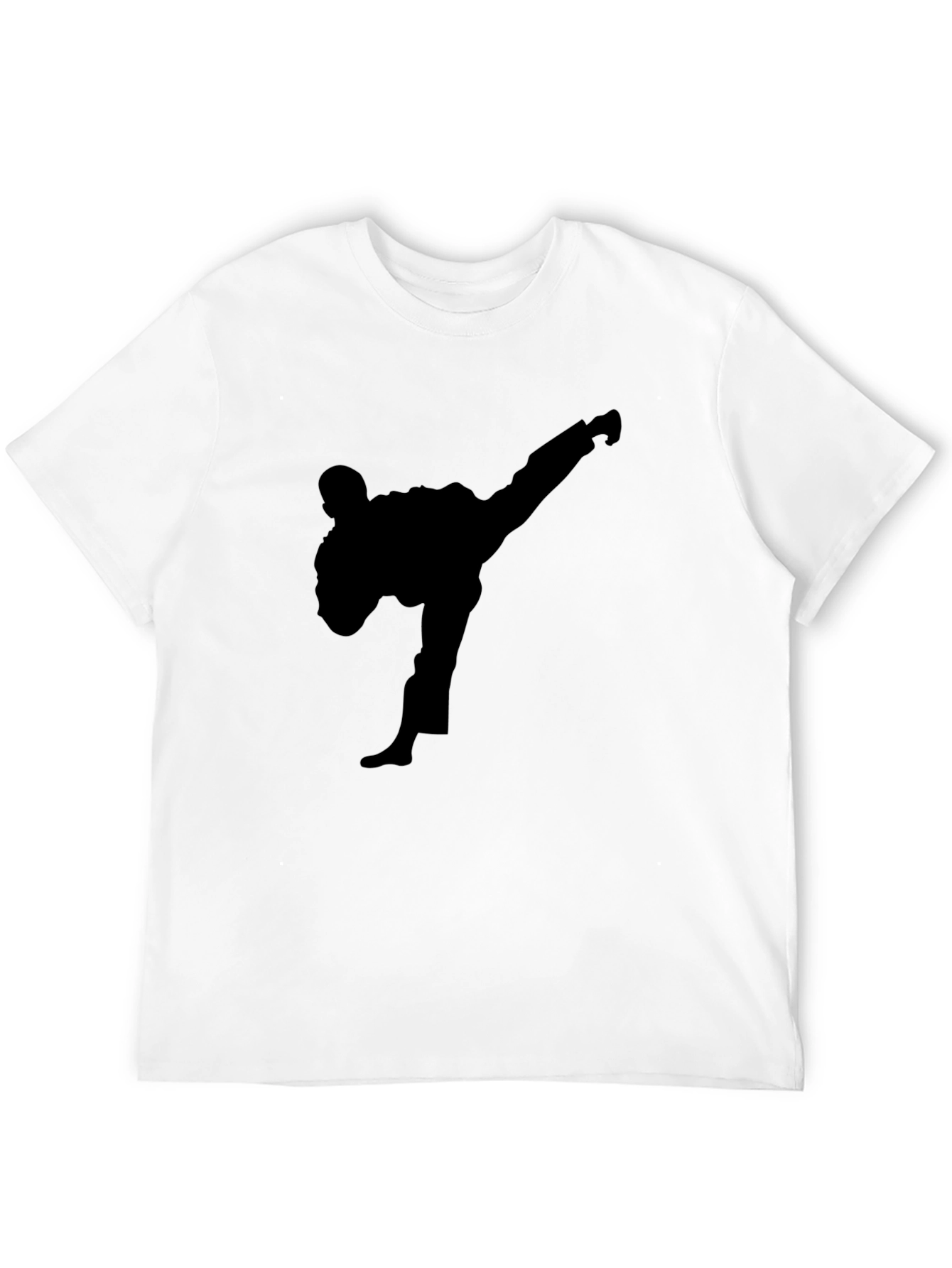 Karate Silhouette Black T-Shirt