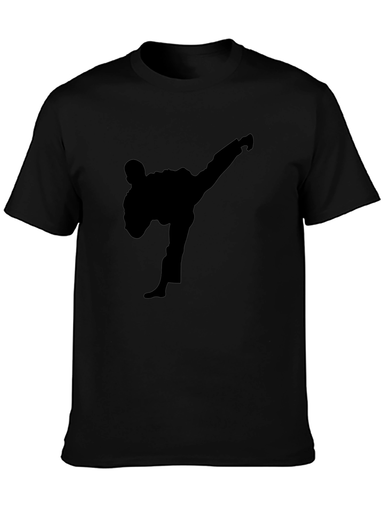 Karate Silhouette Black T-Shirt