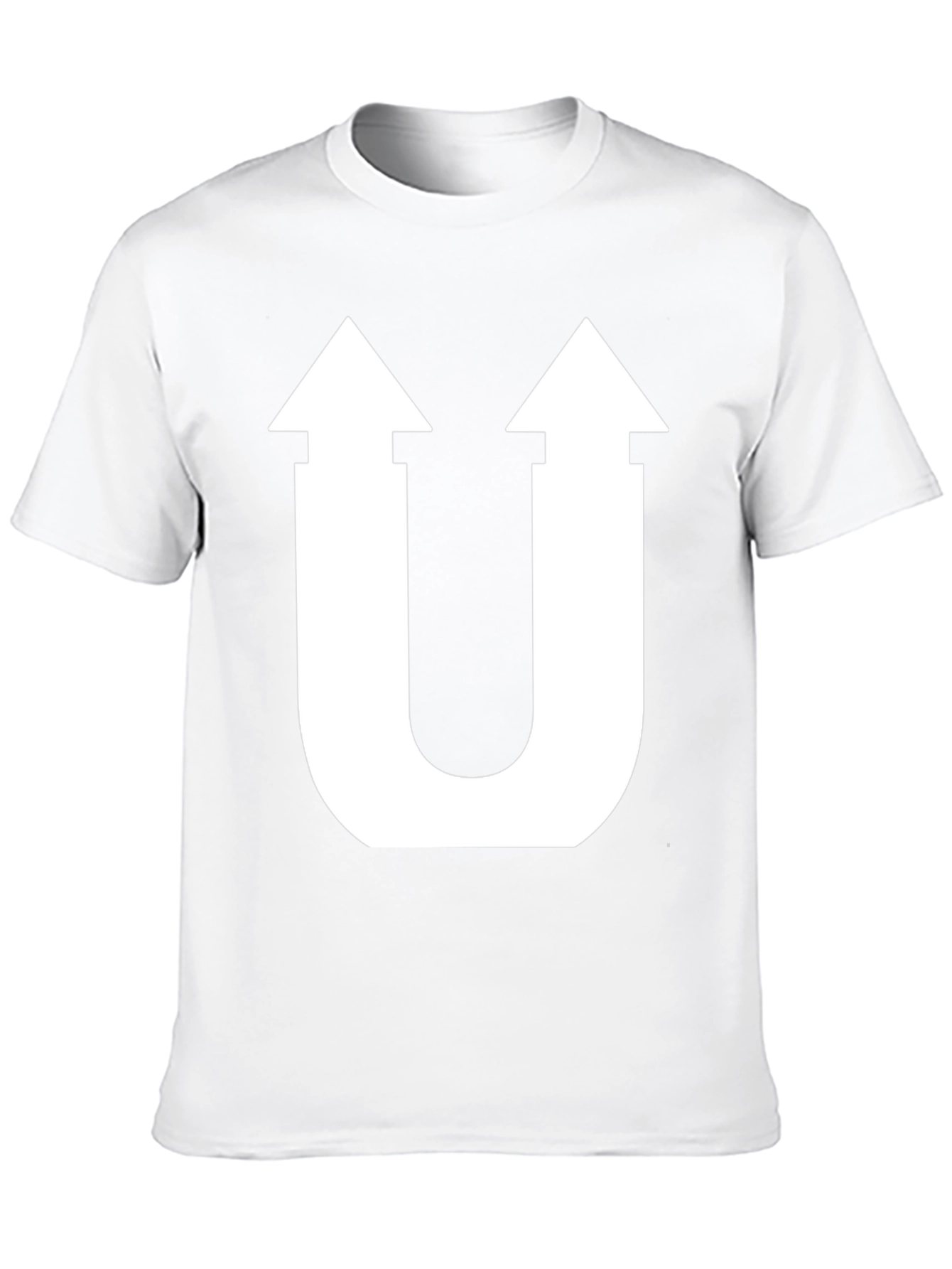 Unique U-Arrow Graphic Tee - Stylish Cotton T-Shirt