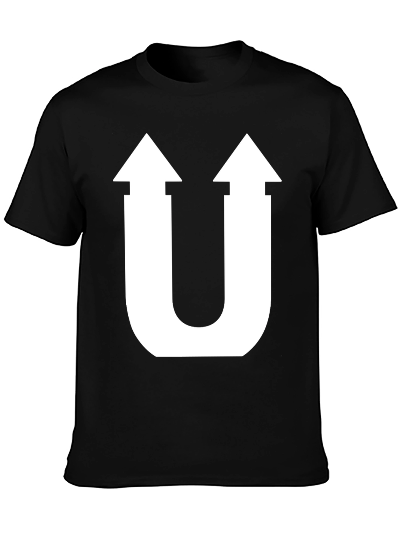 Unique U-Arrow Graphic Tee - Stylish Cotton T-Shirt