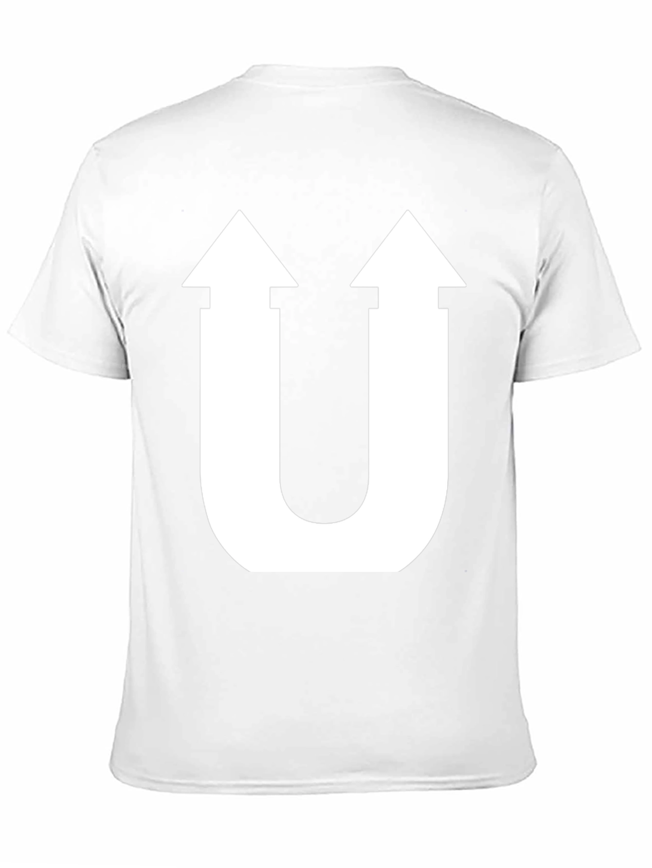 Unique U-Arrow Graphic Tee - Stylish Cotton T-Shirt