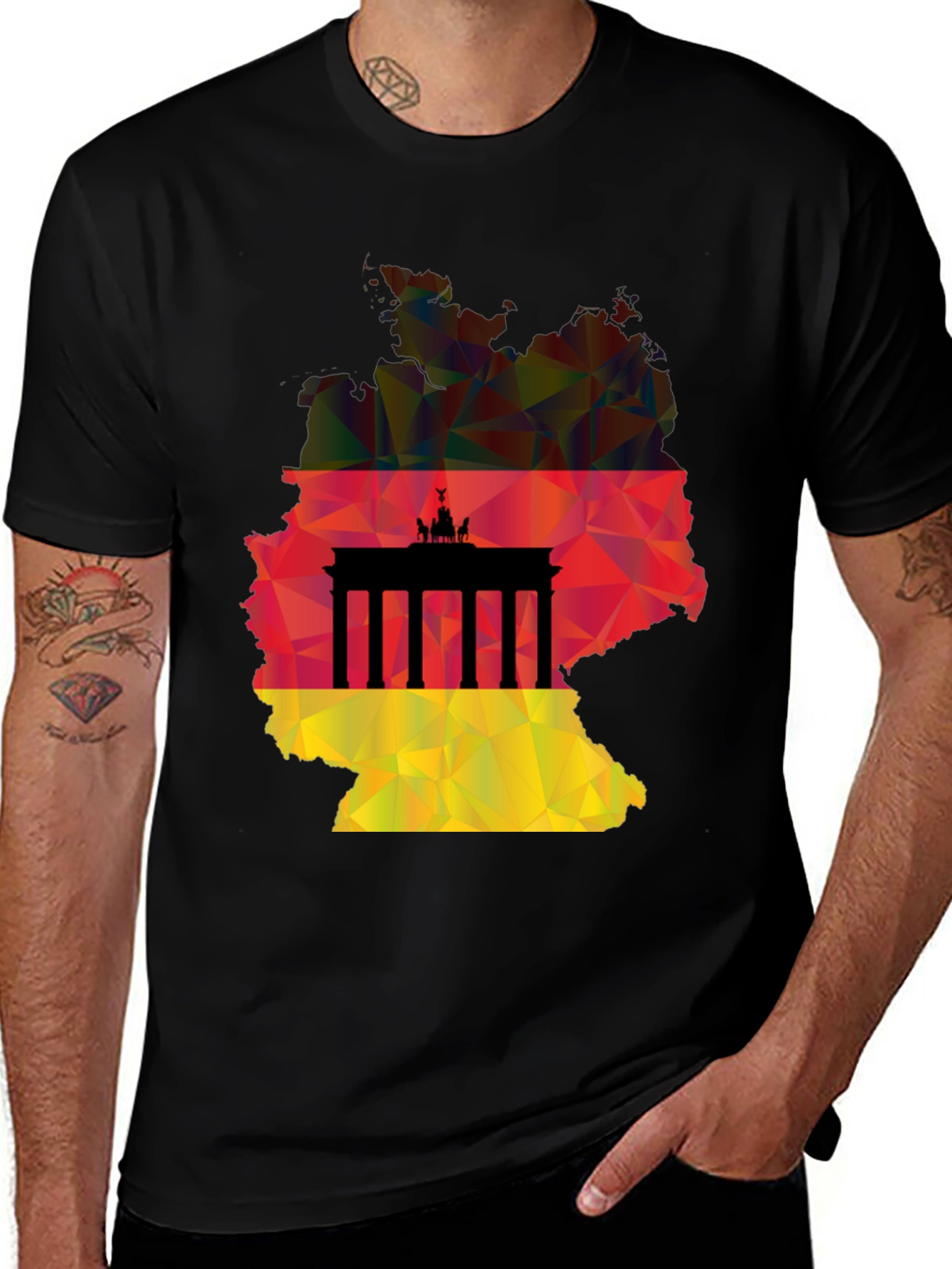 Germany Flag Berlin Gate T-Shirt
