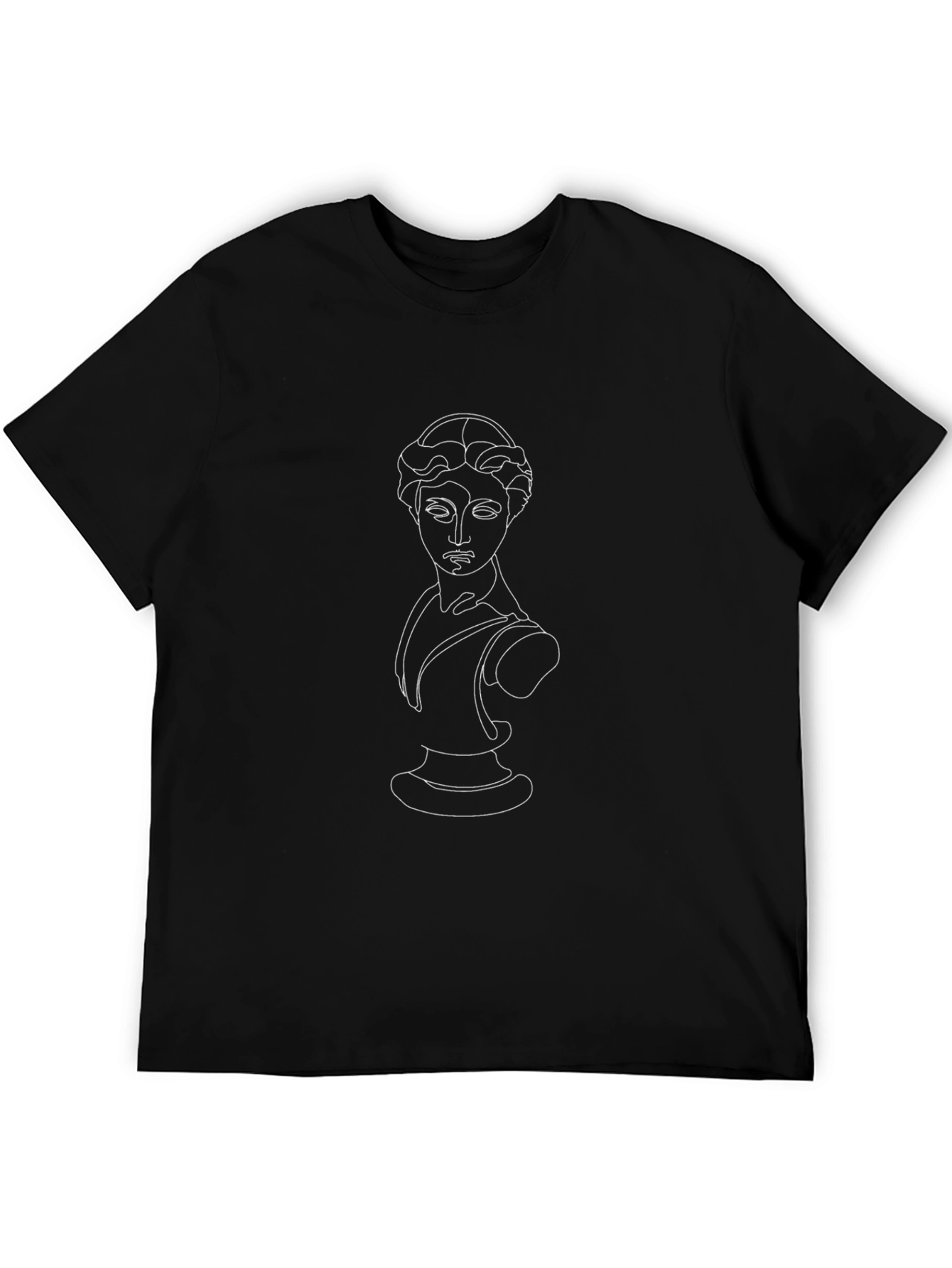 Minimalist Statue T-Shirt - Black
