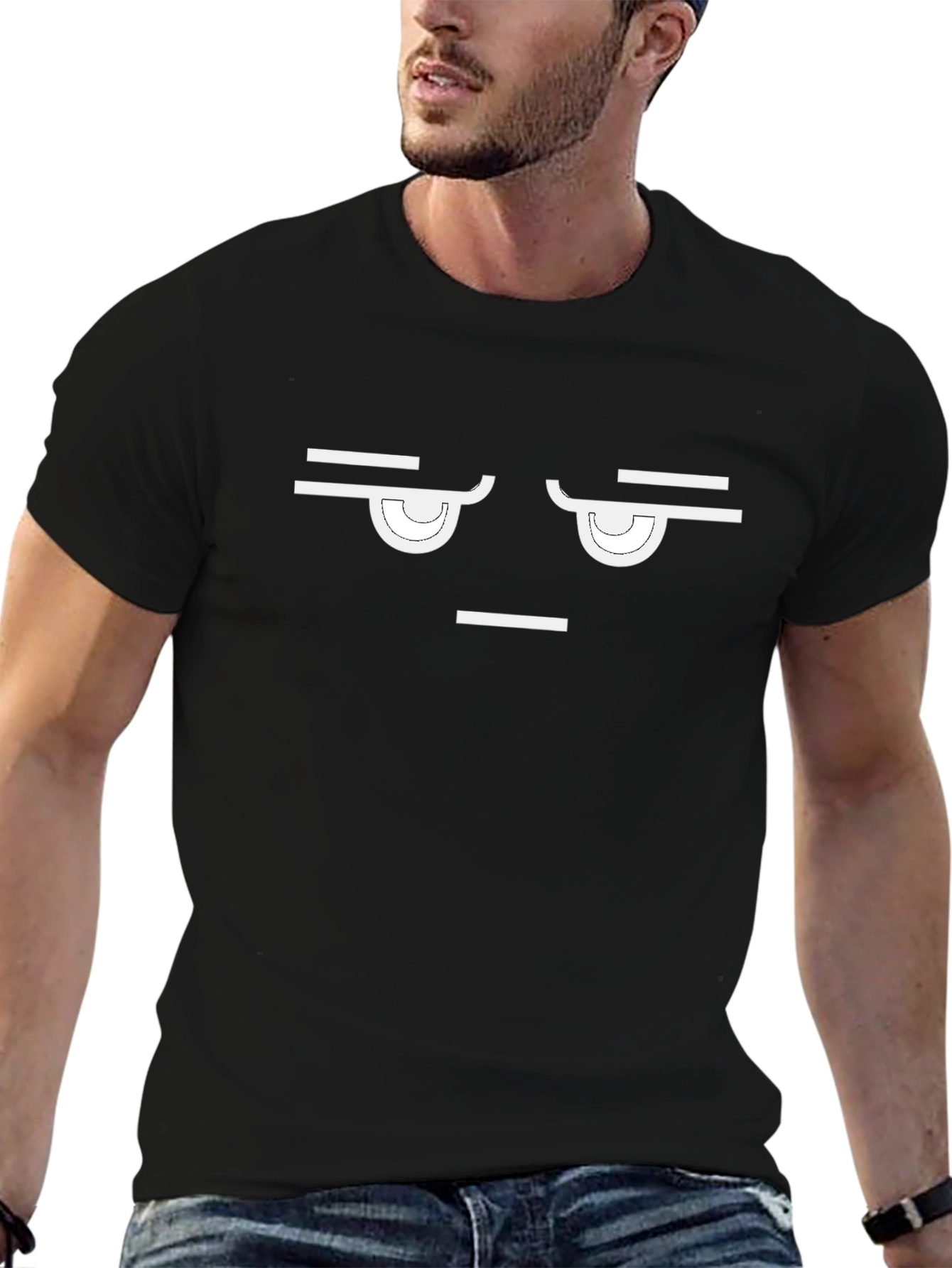 Skeptical Face Graphic Tee - Funny Expression T-Shirt