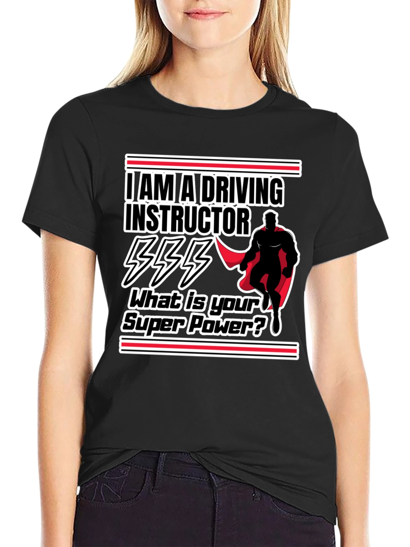 Driving Instructor Super Power Graphic T-Shirt