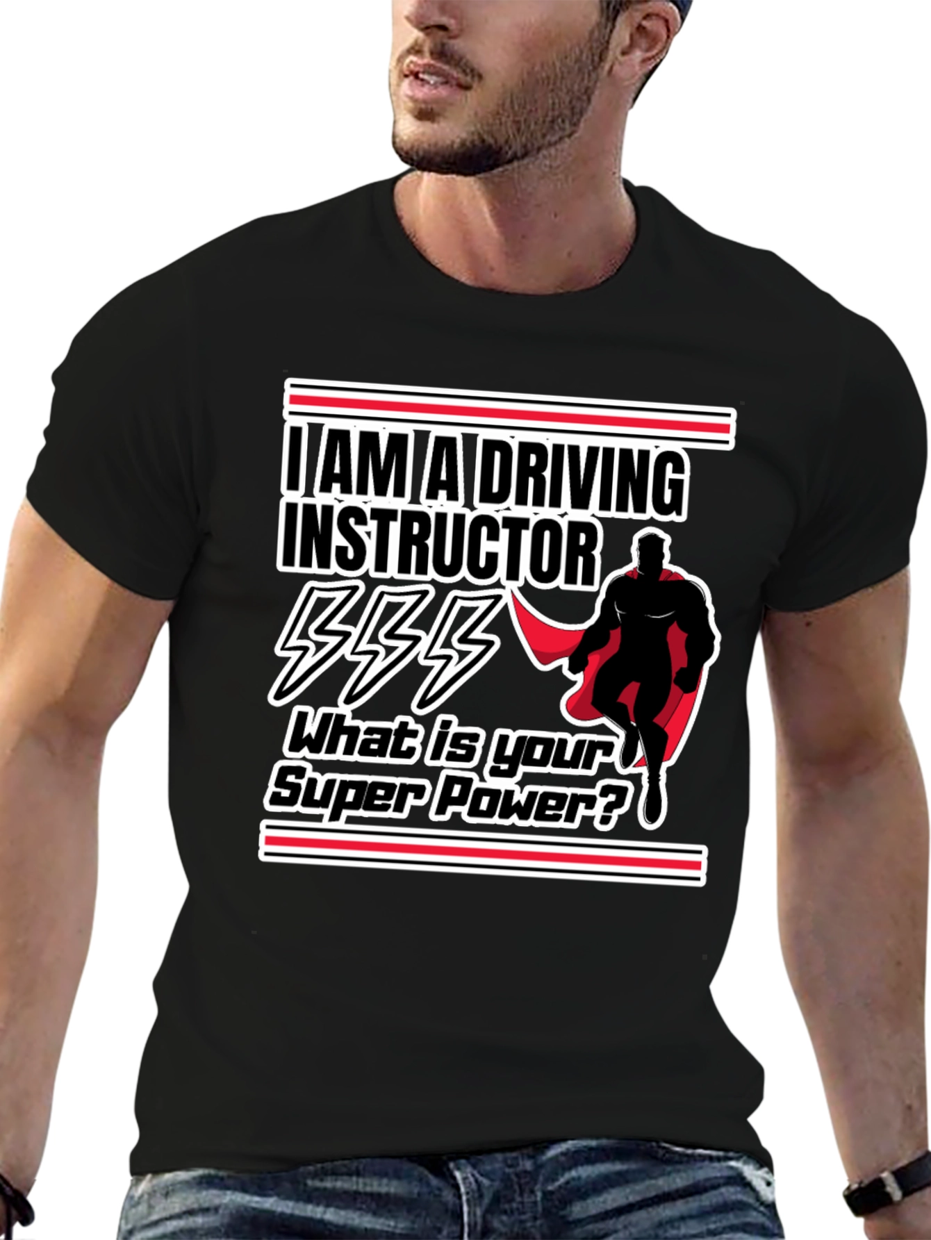 Driving Instructor Super Power Graphic T-Shirt