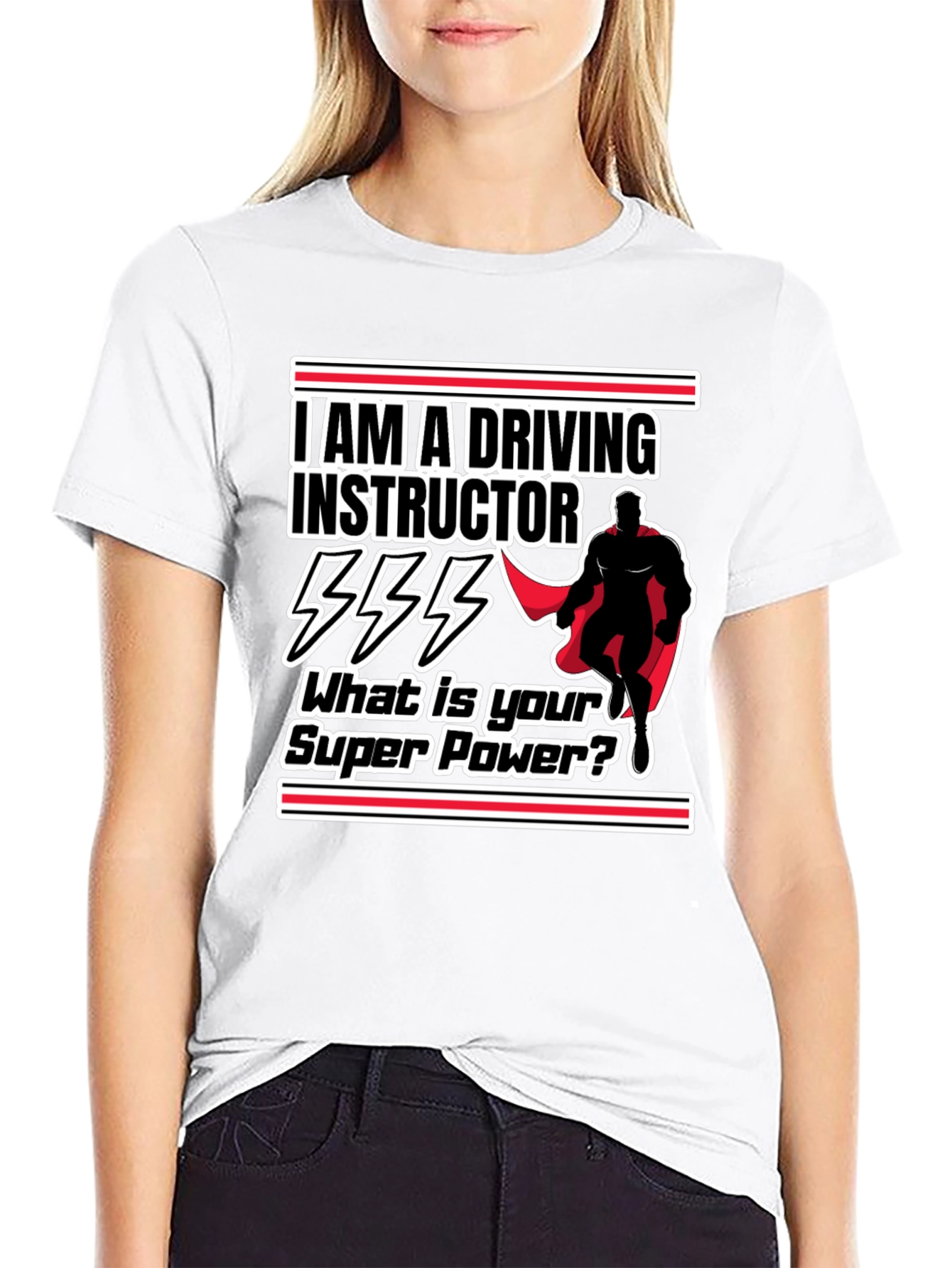 Driving Instructor Super Power Graphic T-Shirt