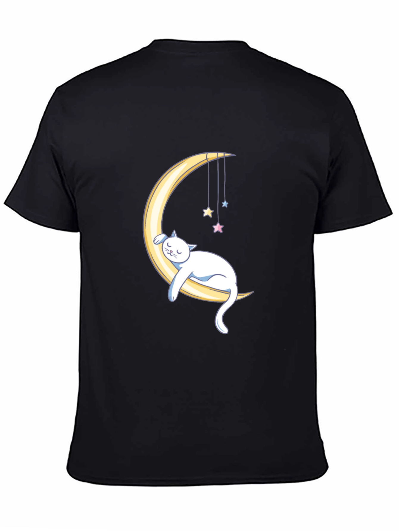Dreamy Cat Moon Graphic T-Shirt