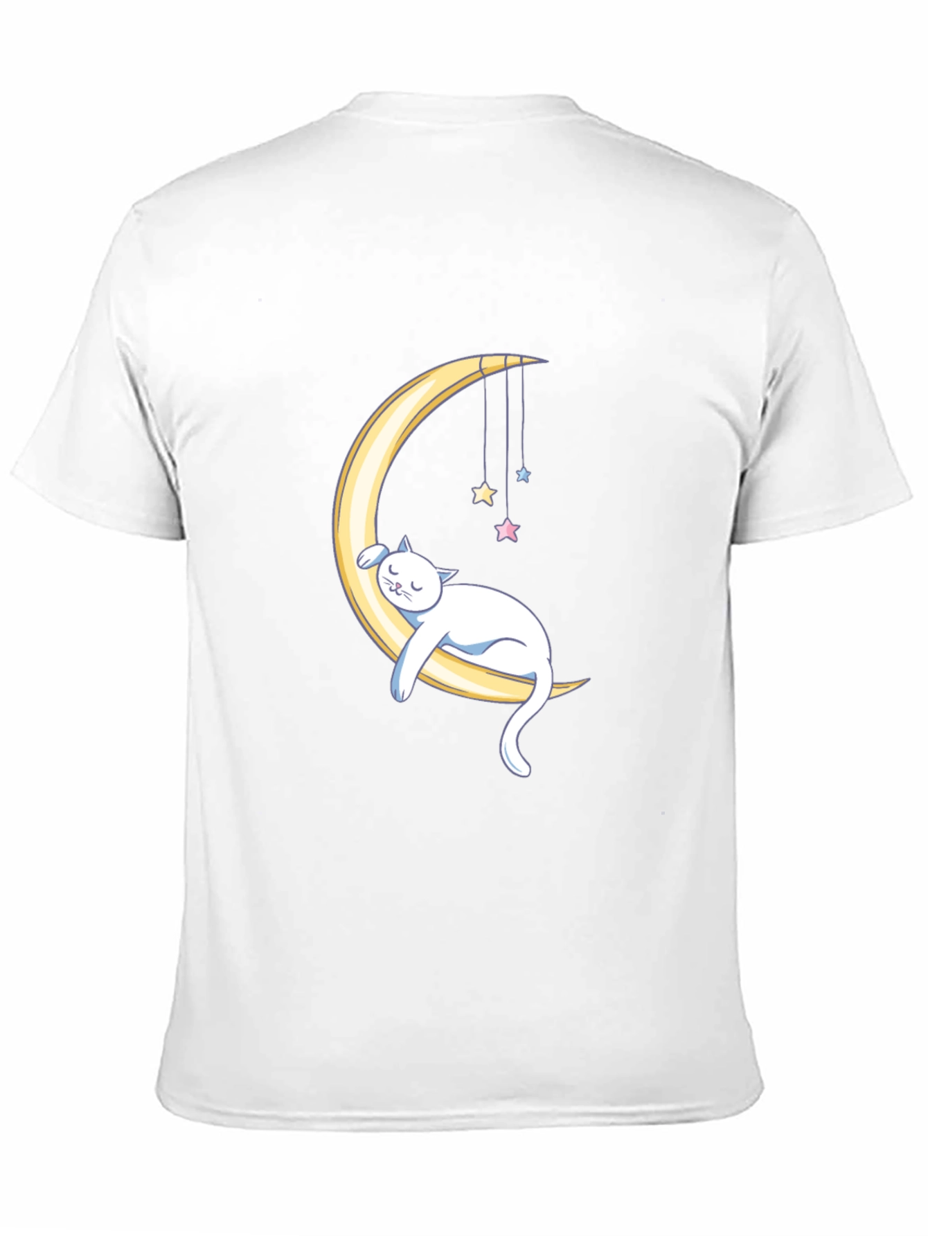 Dreamy Cat Moon Graphic T-Shirt