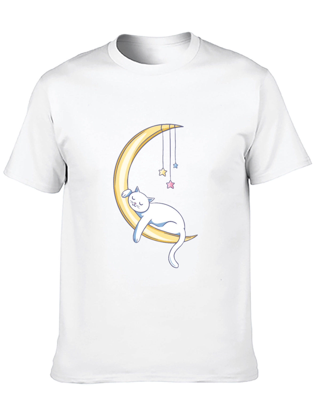 Dreamy Cat Moon Graphic T-Shirt