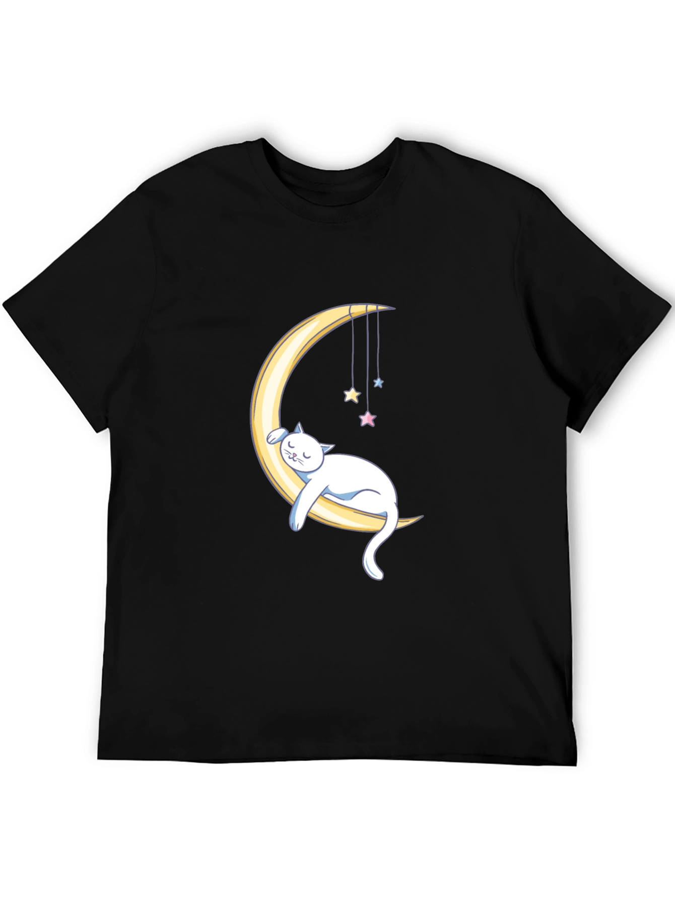 Dreamy Cat Moon Graphic T-Shirt