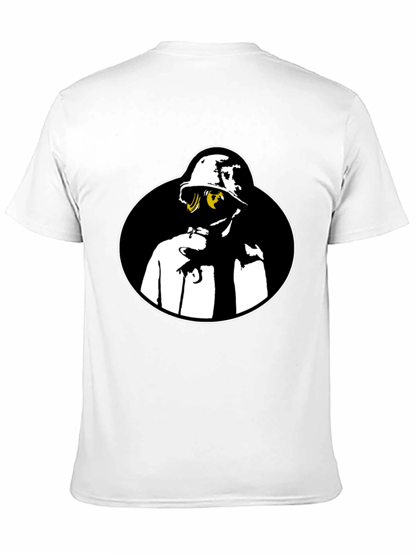 Gas Mask Graphic Tee - Black Crew Neck Shirt