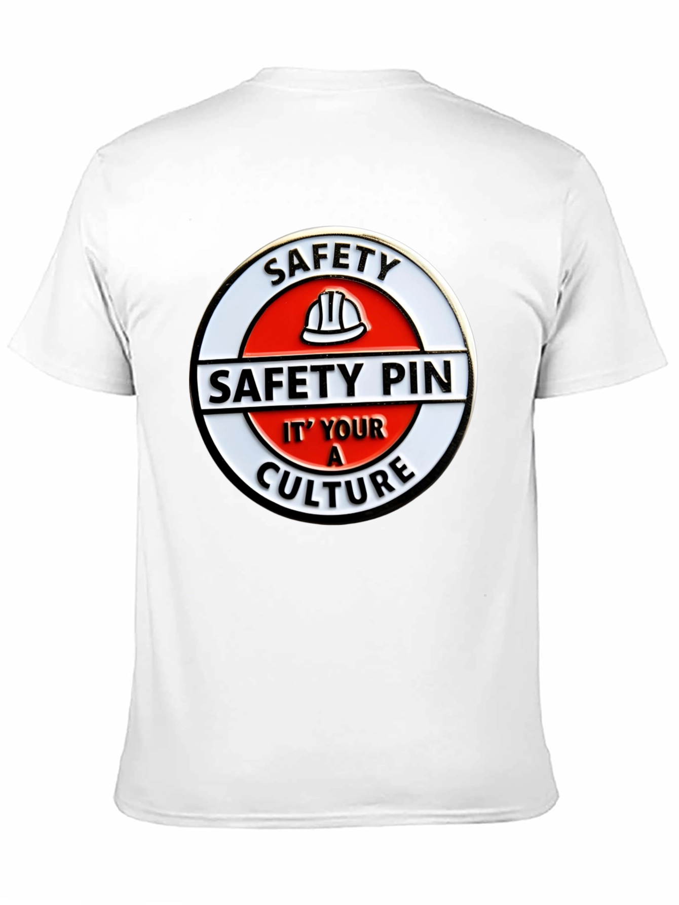 Safety Pin Culture Graphic Tee - Black
