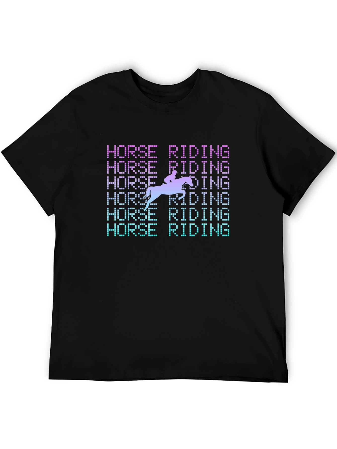 Horse Riding Graphic Tee - Equestrian Style Shirt