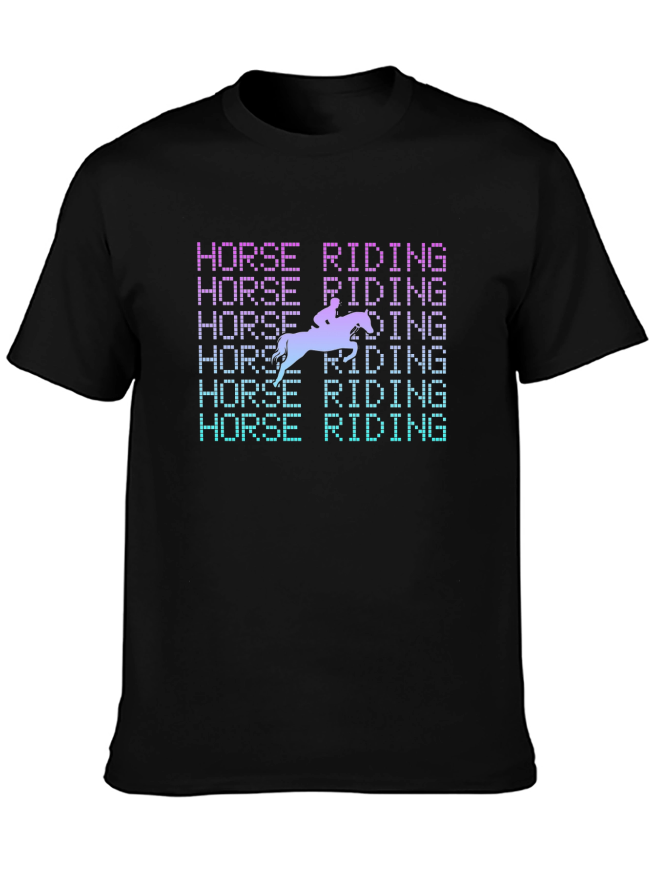 Horse Riding Graphic Tee - Equestrian Style Shirt