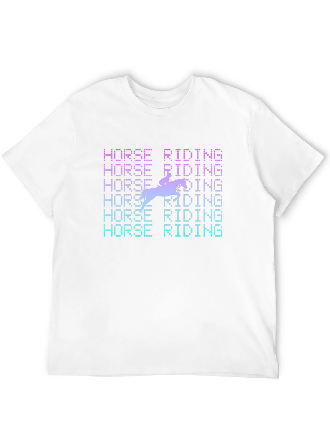Horse Riding Graphic Tee - Equestrian Style Shirt